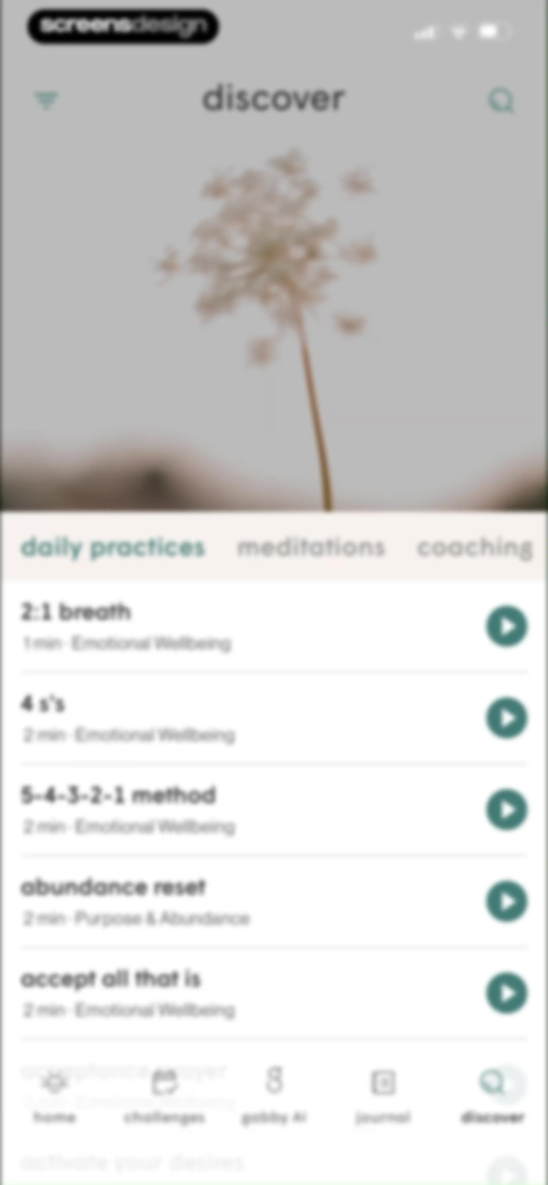 Gabby - Coaching & Meditation screen 70