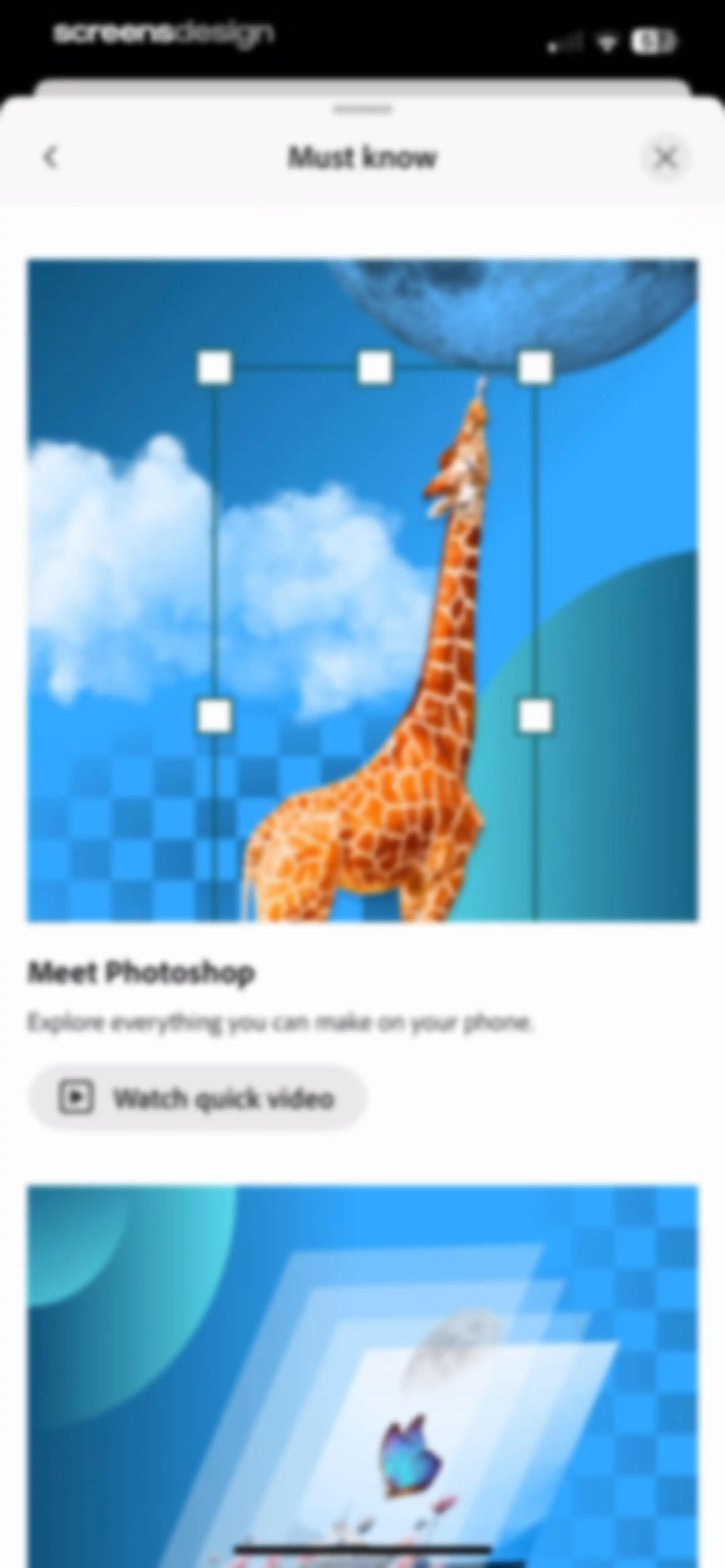 Adobe Photoshop: Photo Editor screen 88