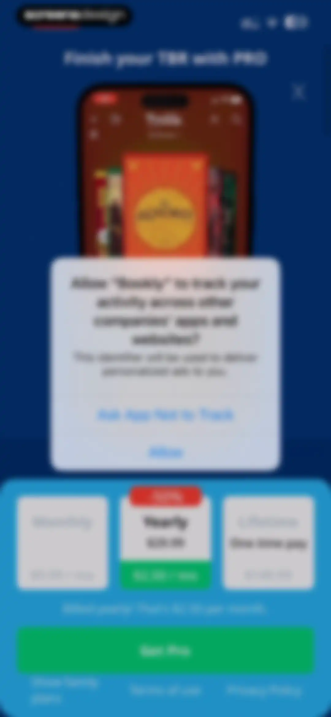 Bookly: Book Tracker screen 2
