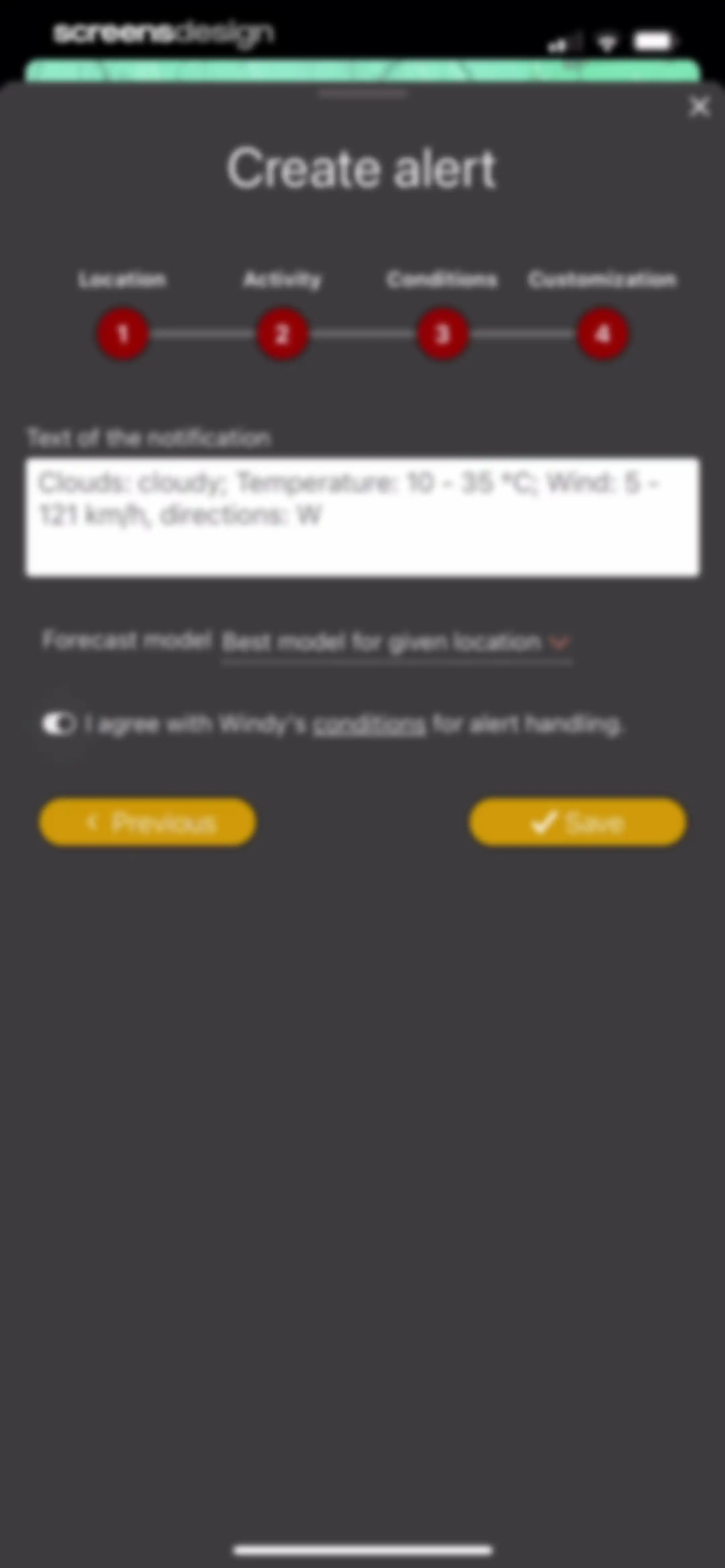 Windy.com screen 68