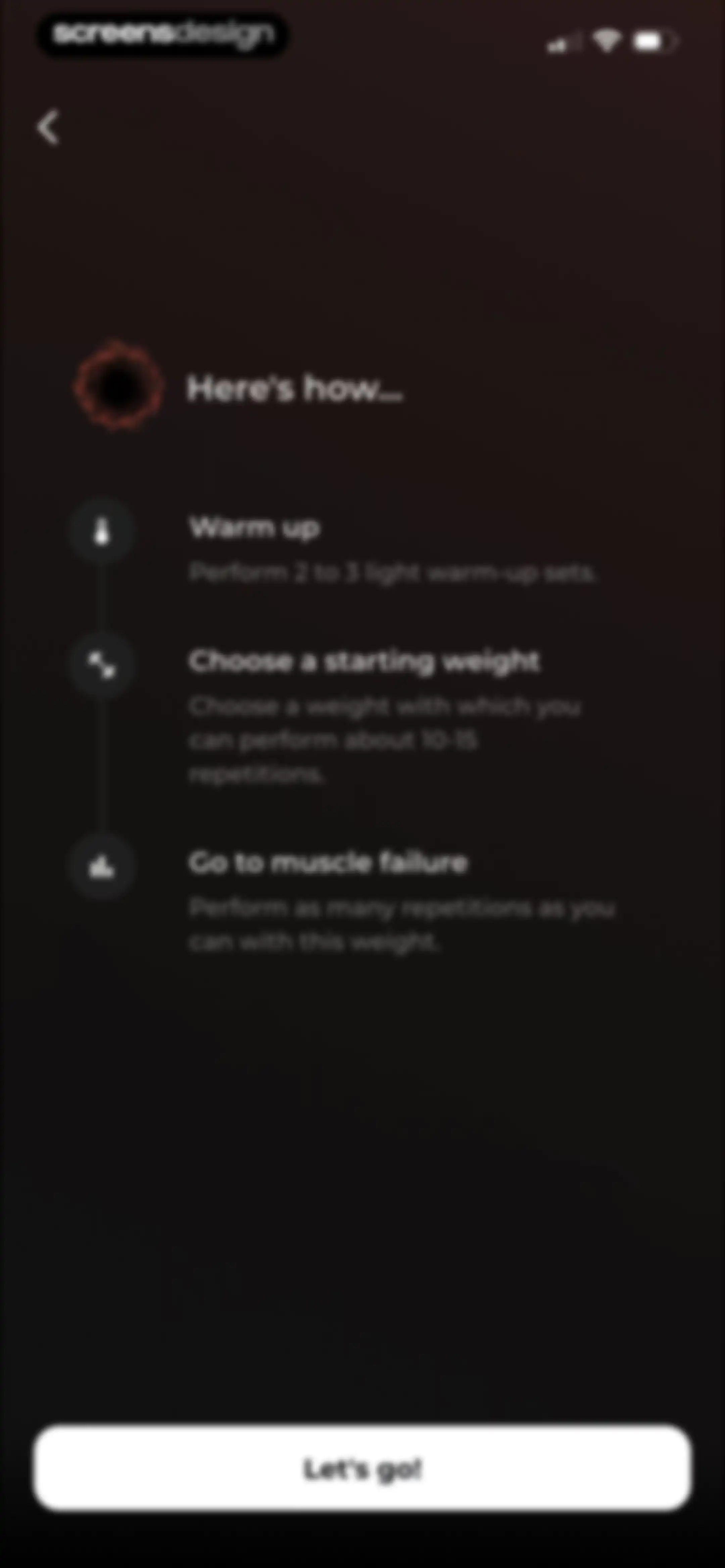 MCI - Personal Training AI screen 82