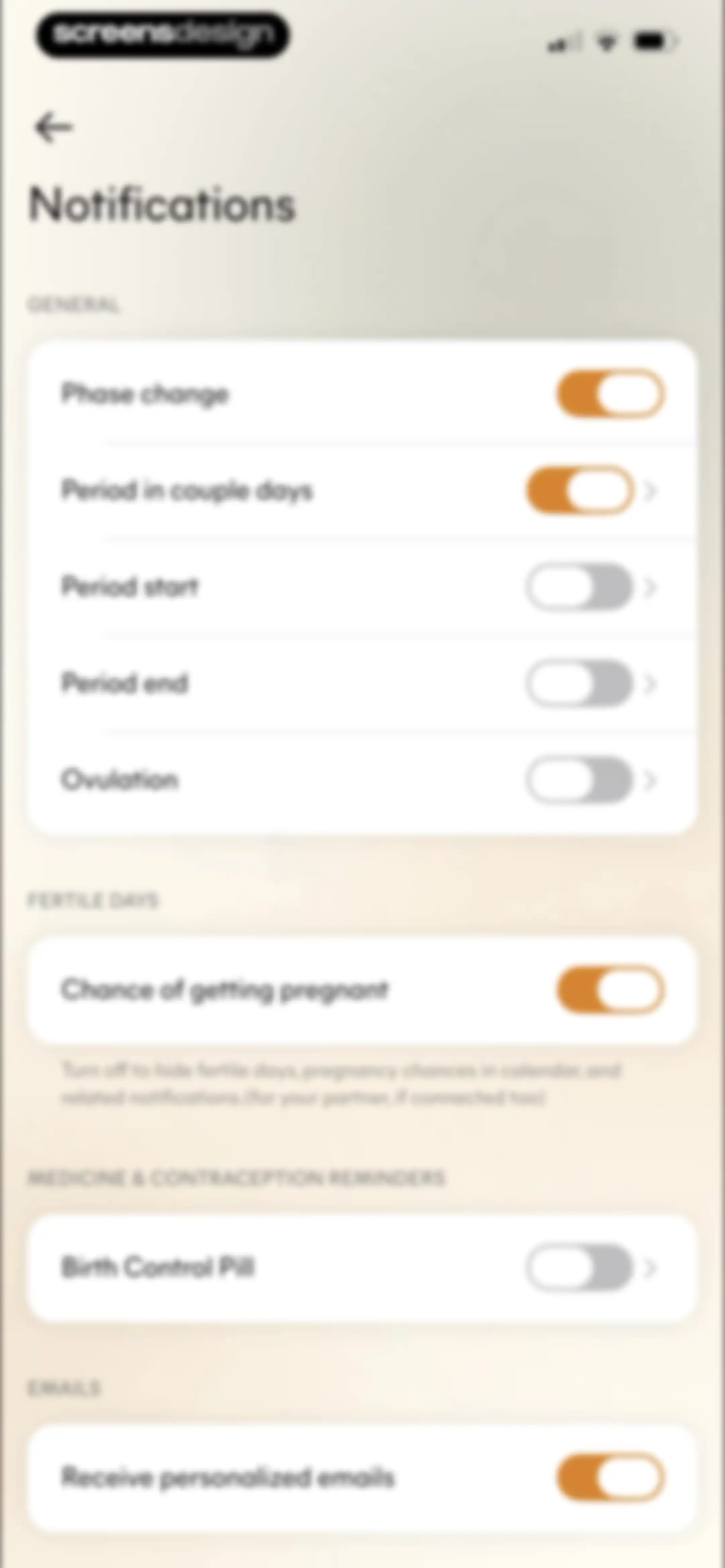 Lively - Period Tracker, Cycle screen 111