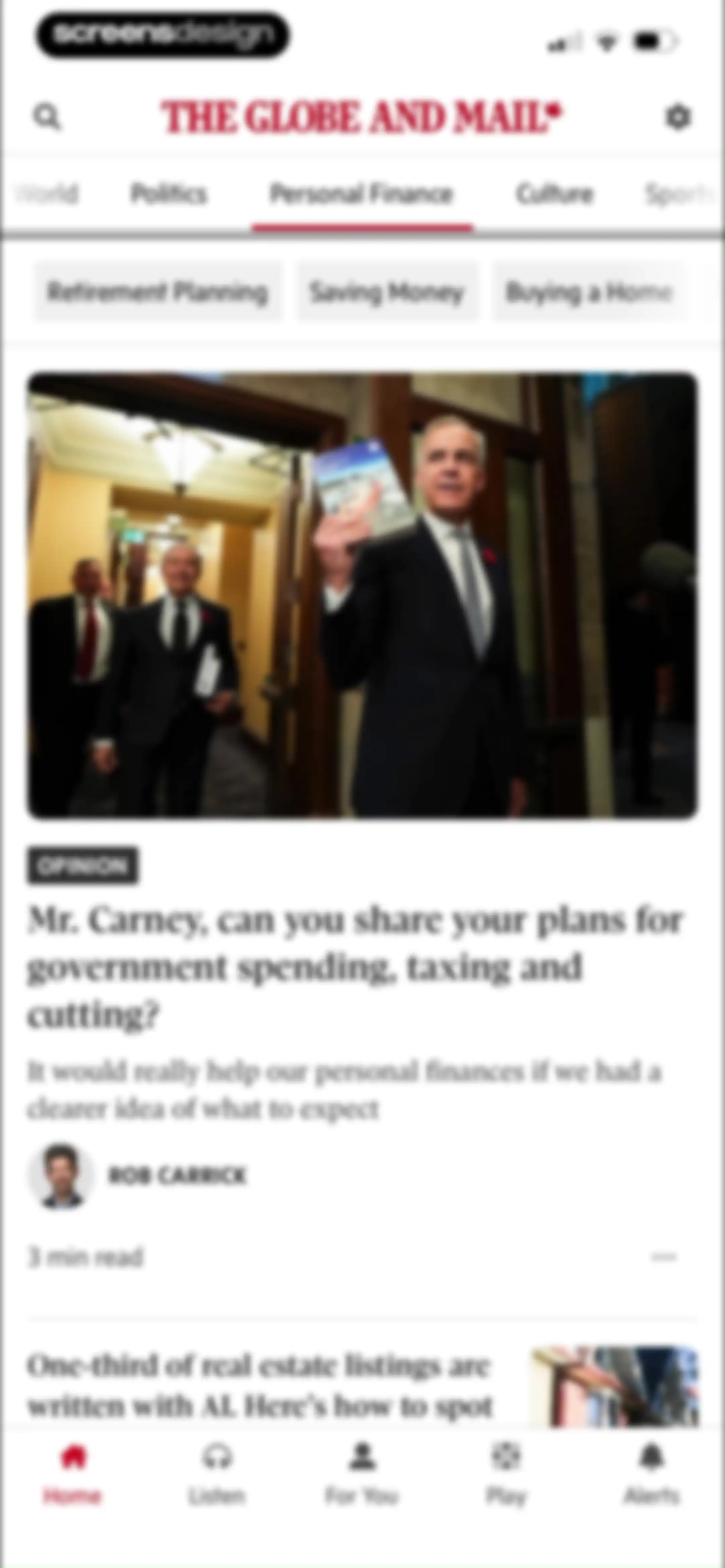 The Globe and Mail screen 60
