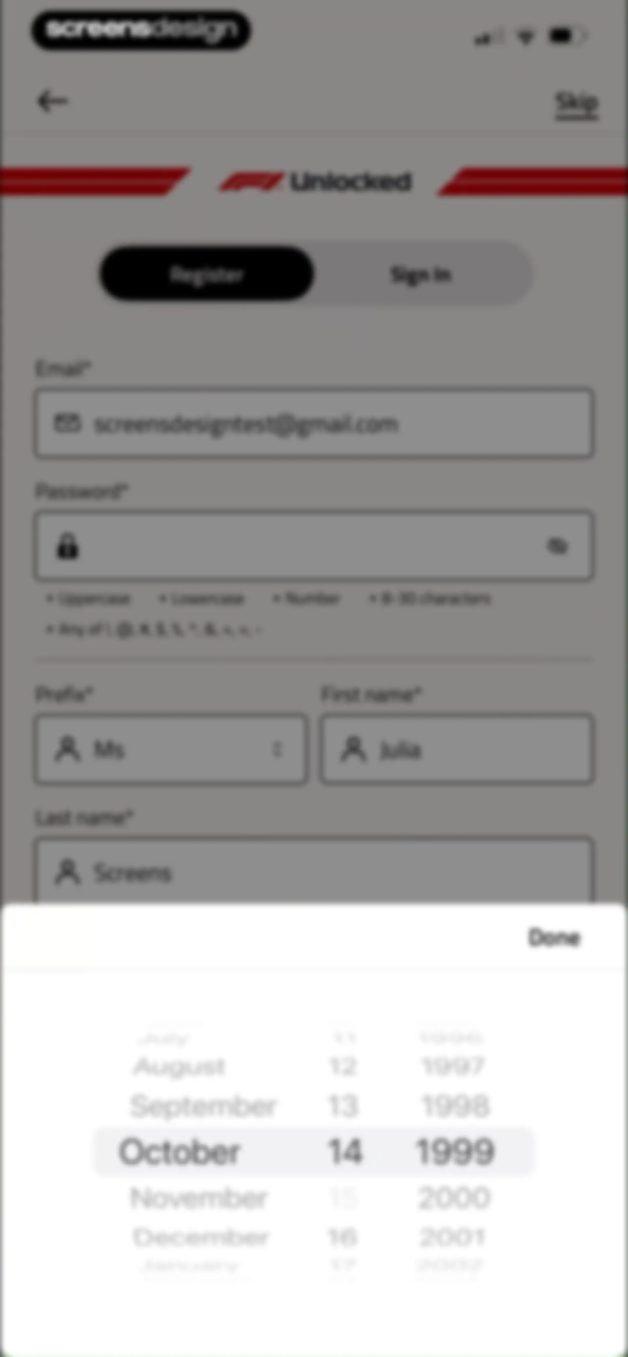 Formula 1® screen 13