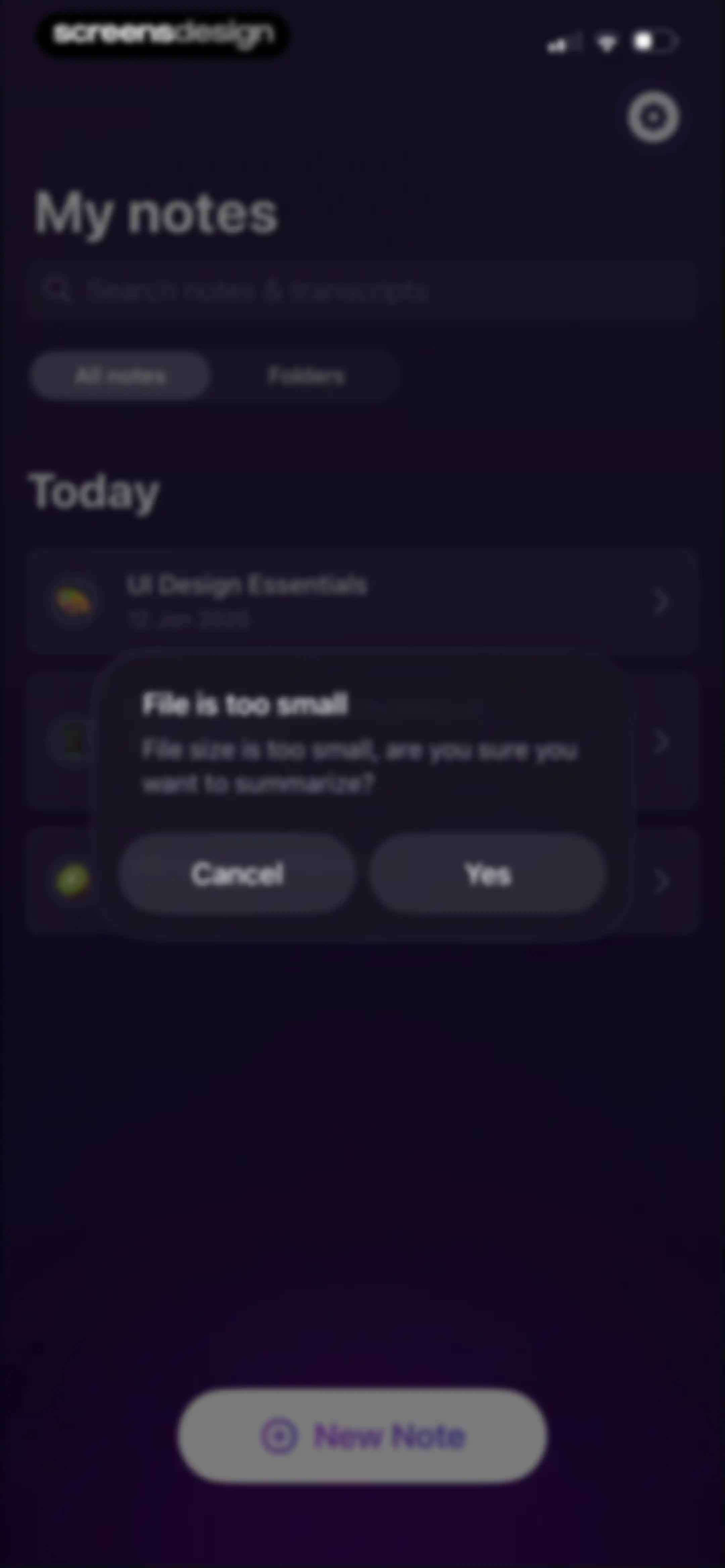Kiwi AI - Notetaker screen 54