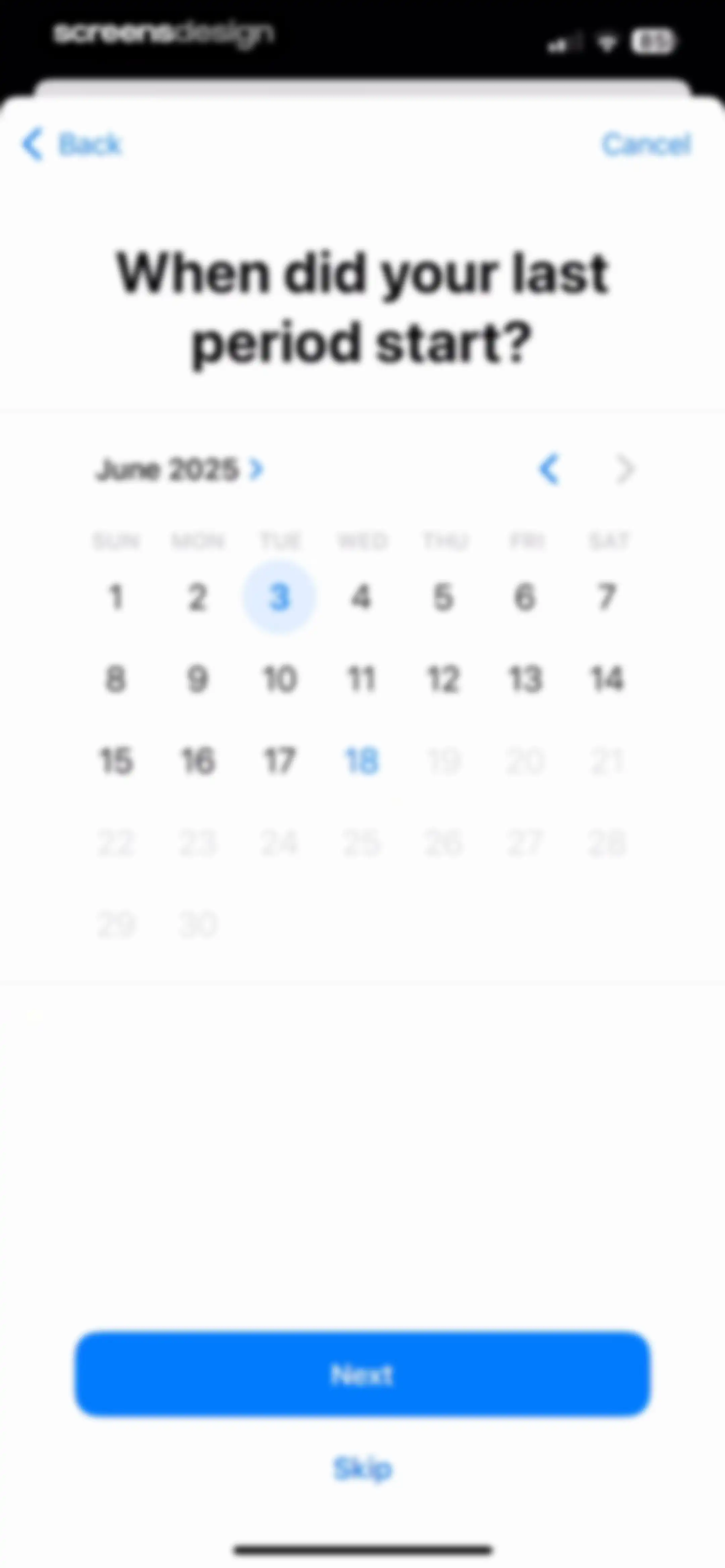Apple Health screen 78