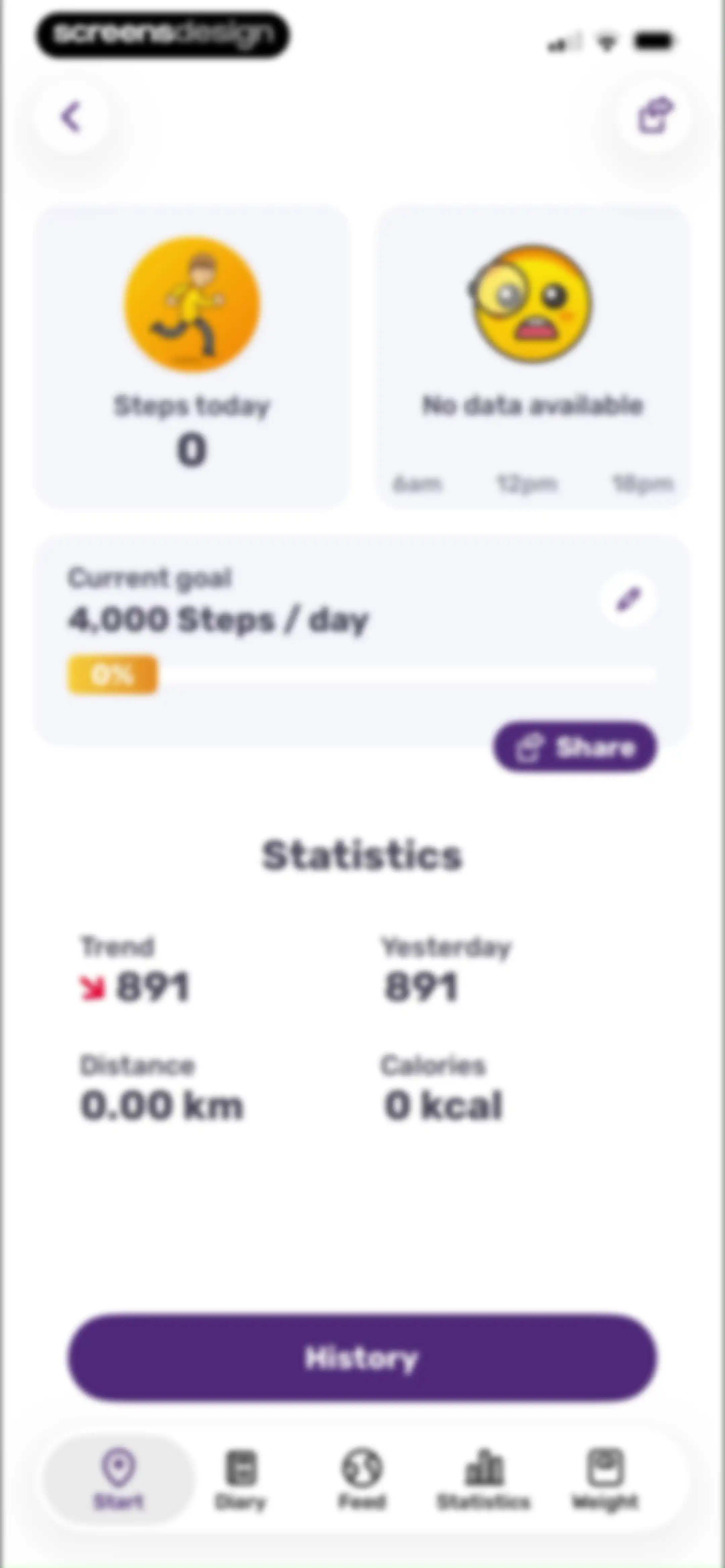 Running Tracker App – FITAPP screen 72