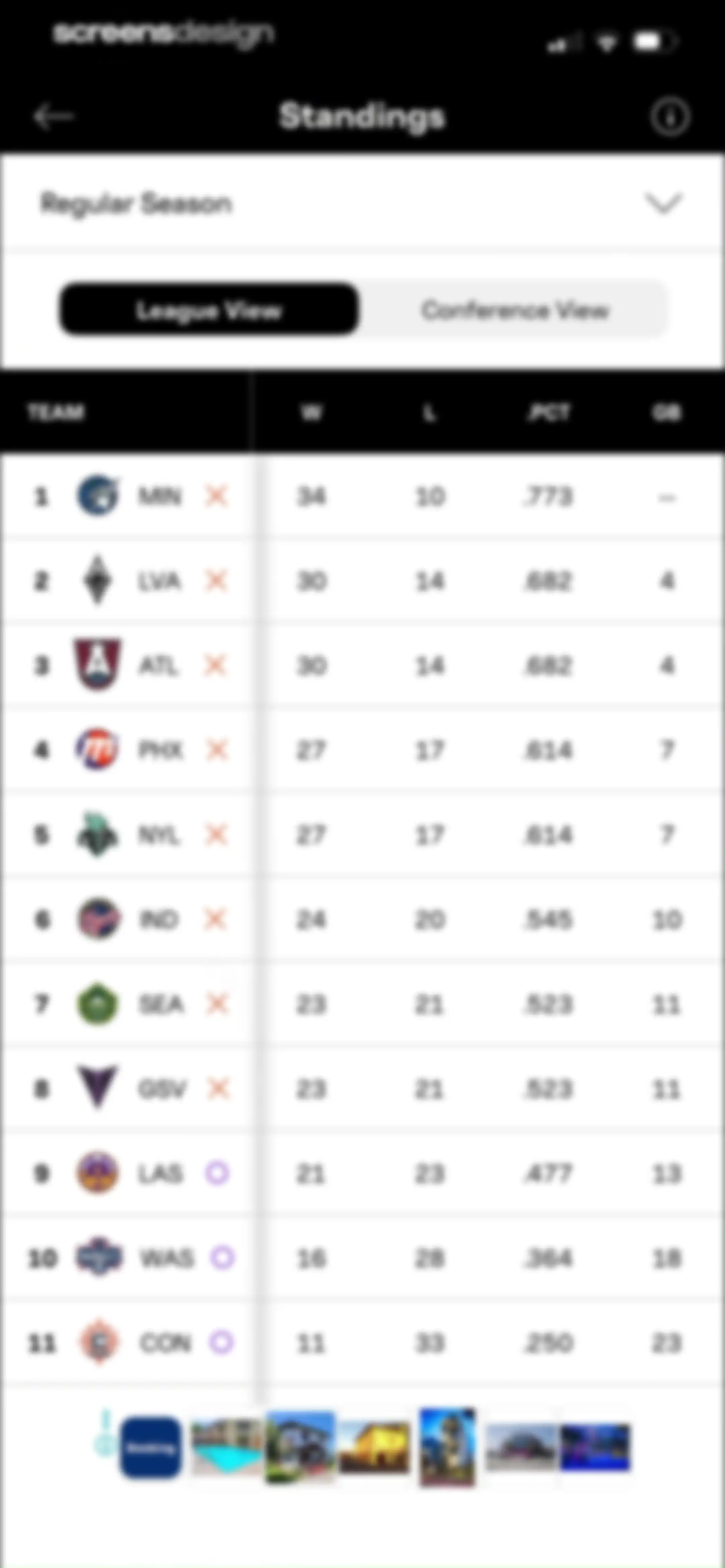WNBA: Live Games & Scores screen 94