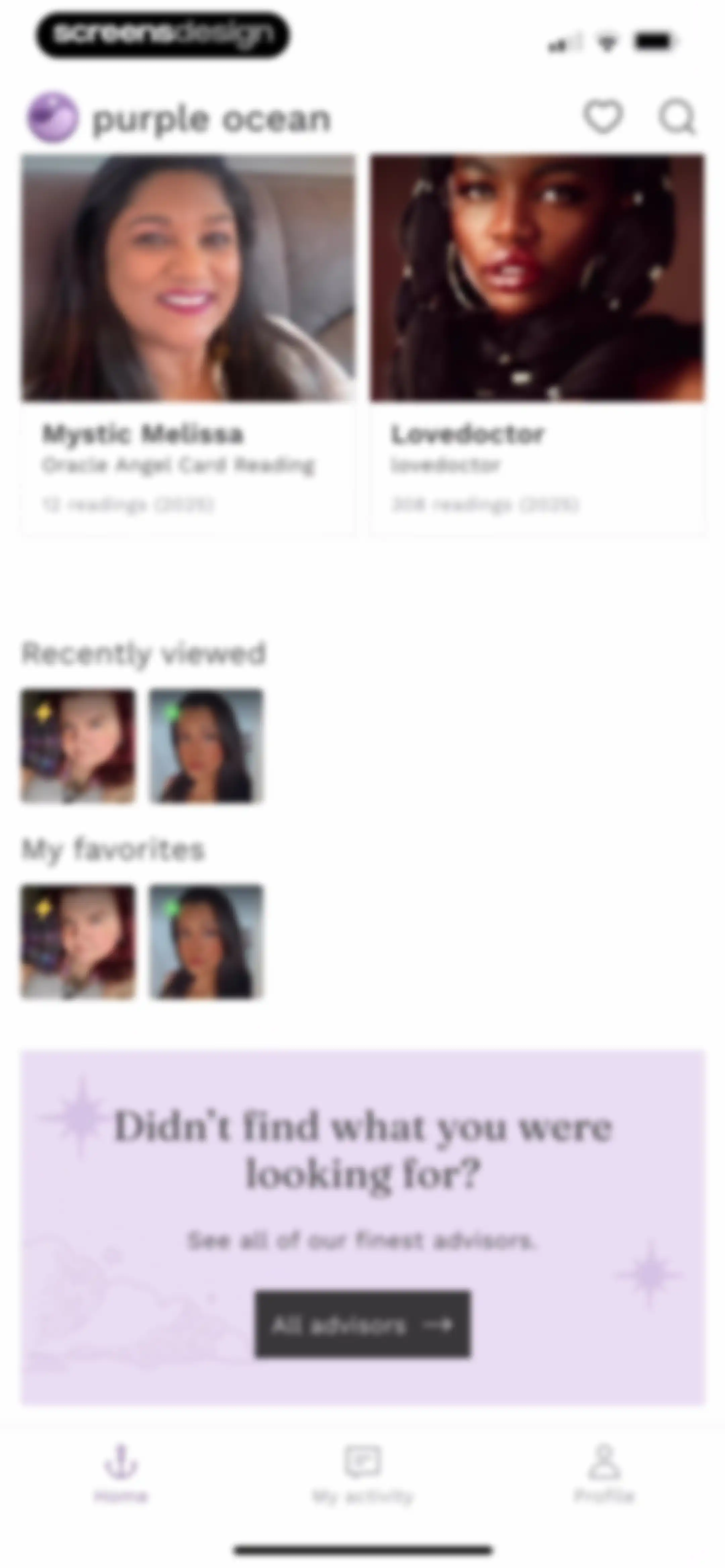 Purple Ocean Psychic Reading screen 28