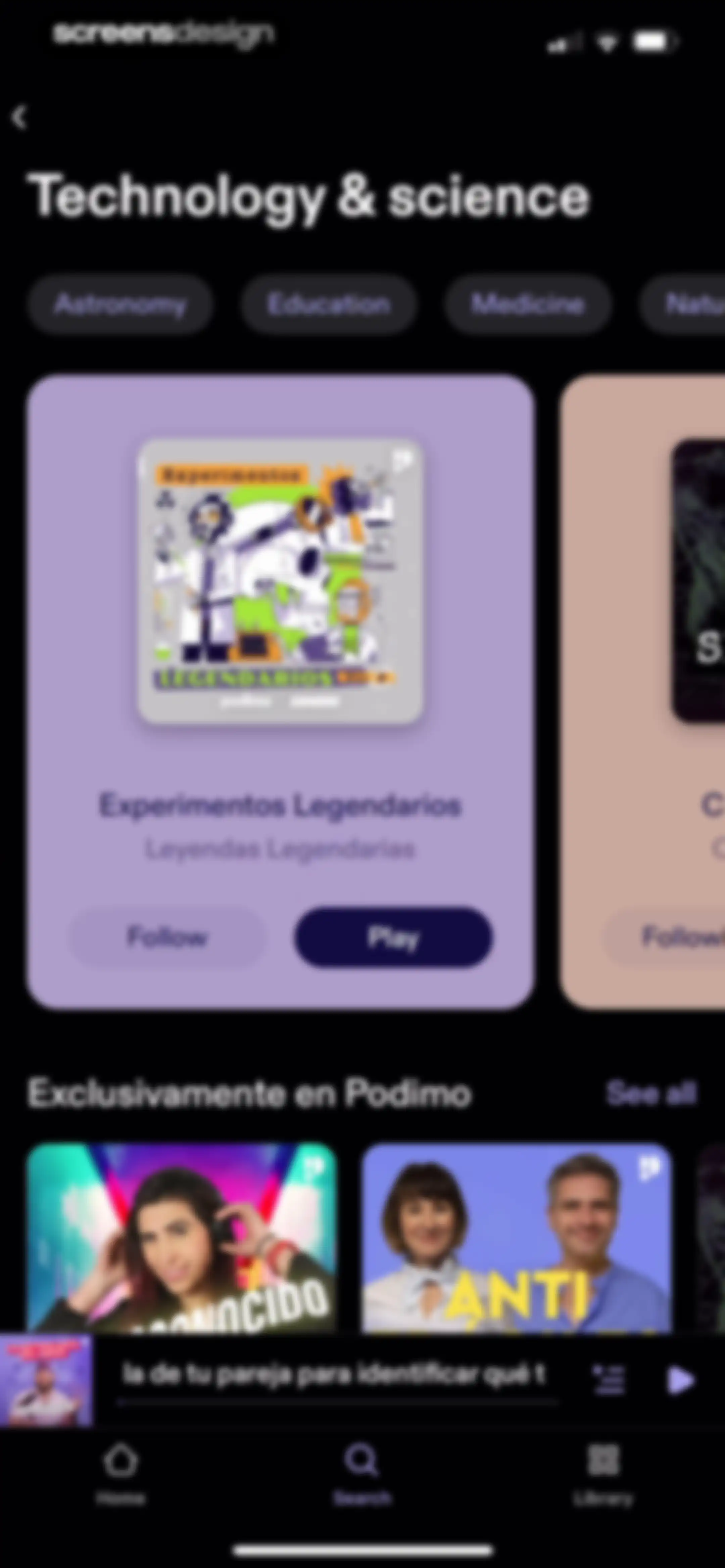 Podimo: Podcasts & audiobooks screen 77