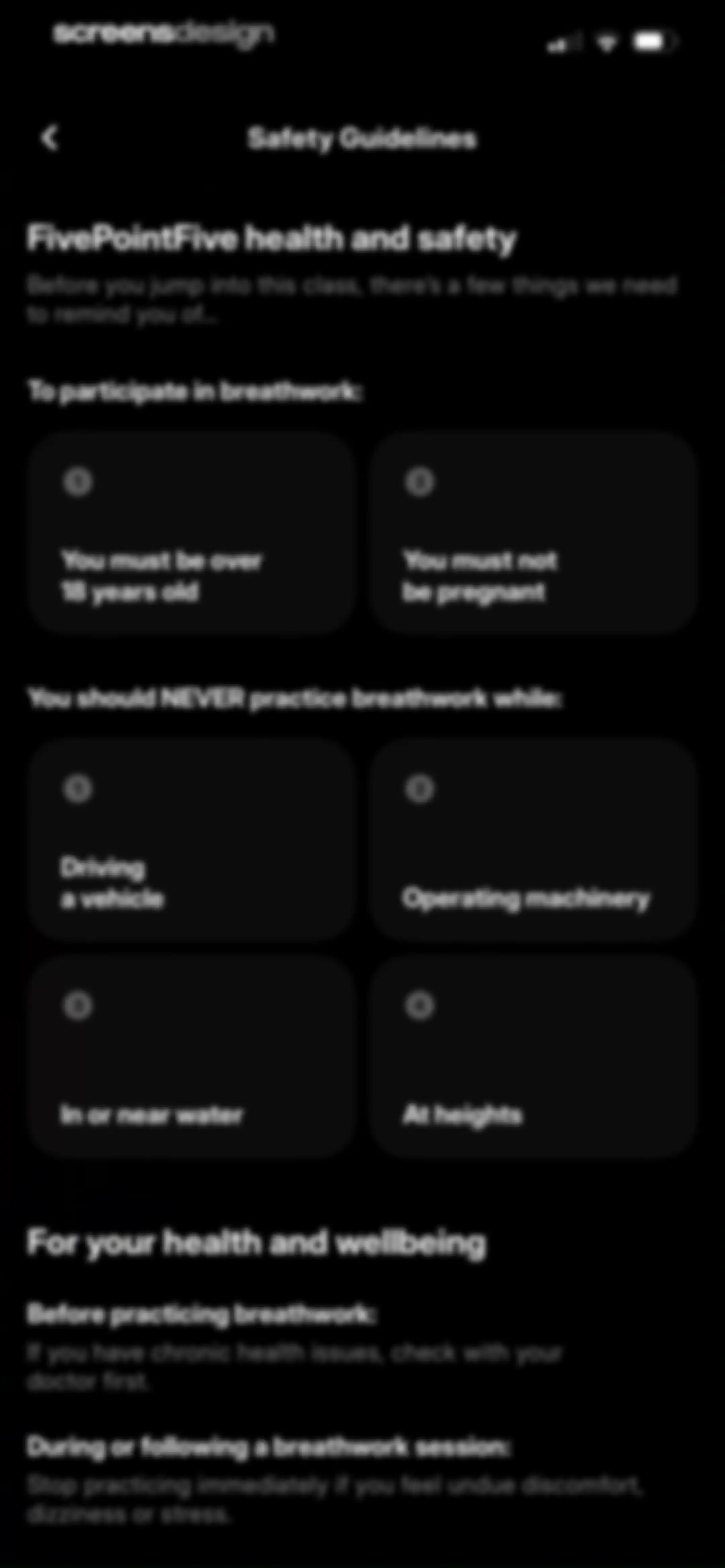 FivePointFive: Breathwork screen 61