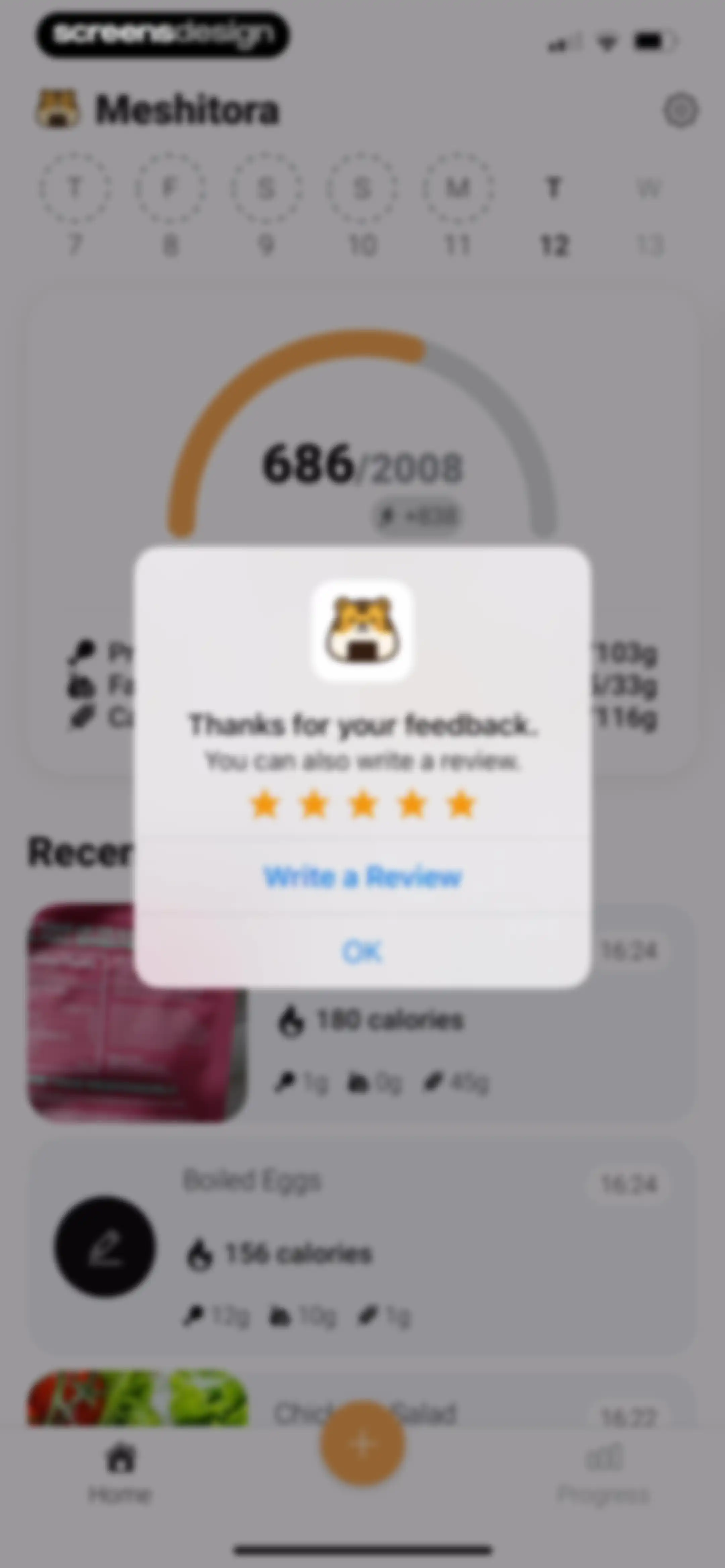 Meshitora: Track My Calories screen 68