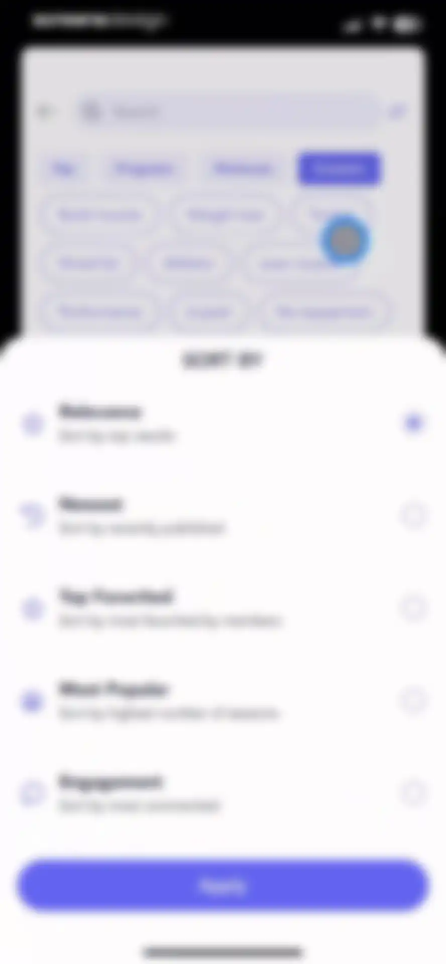 Playbook - Trainers & Workouts screen 19