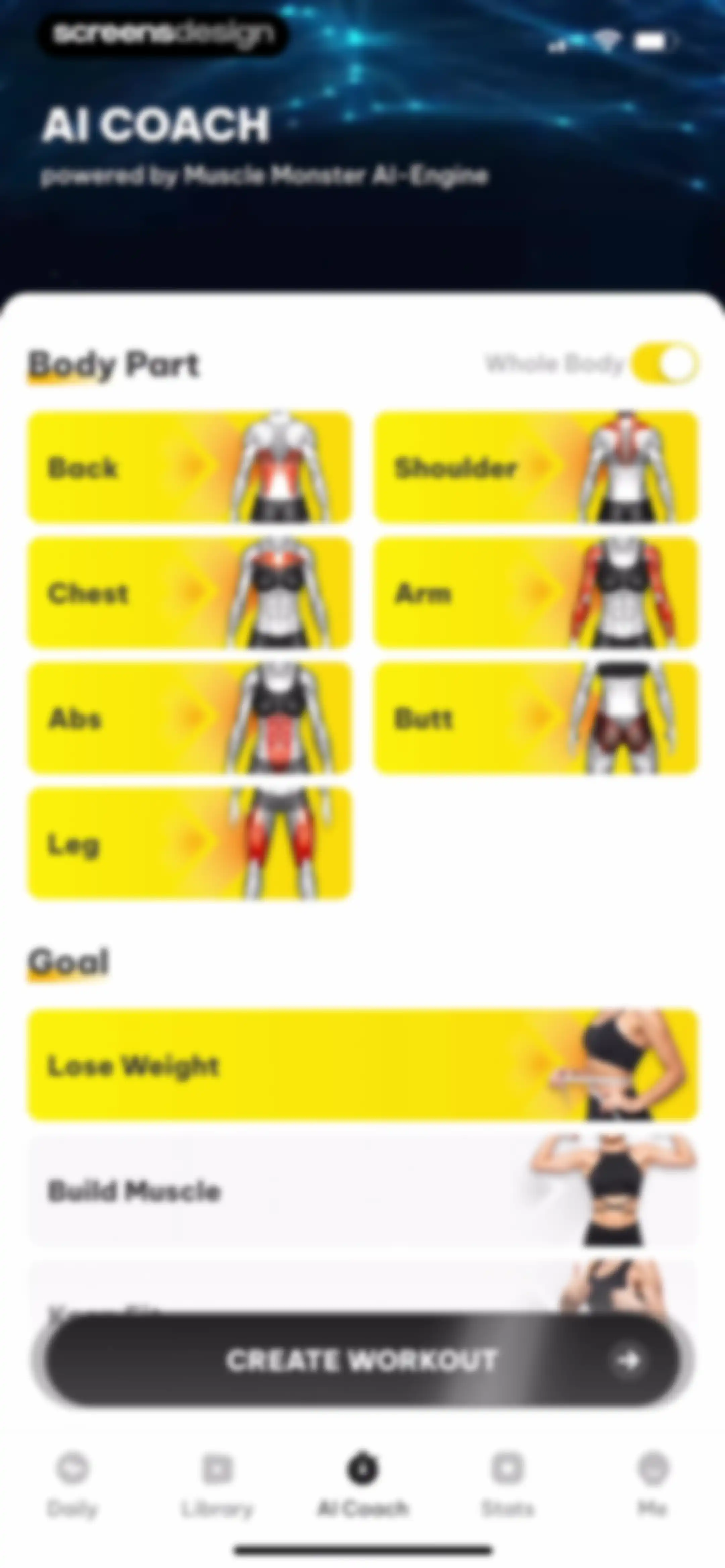 Muscle Monster Workout Planner screen 101