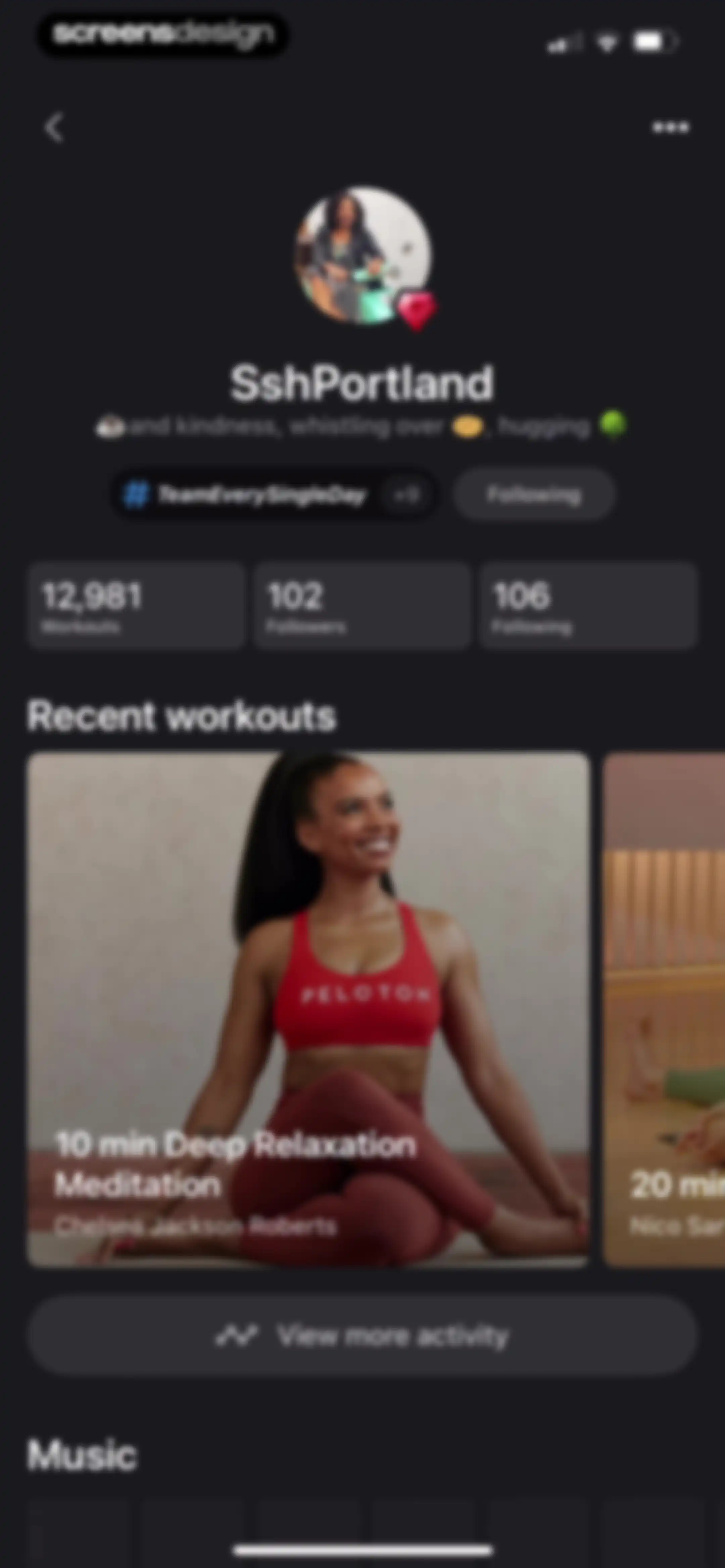 Peloton: Fitness & Workouts screen 188