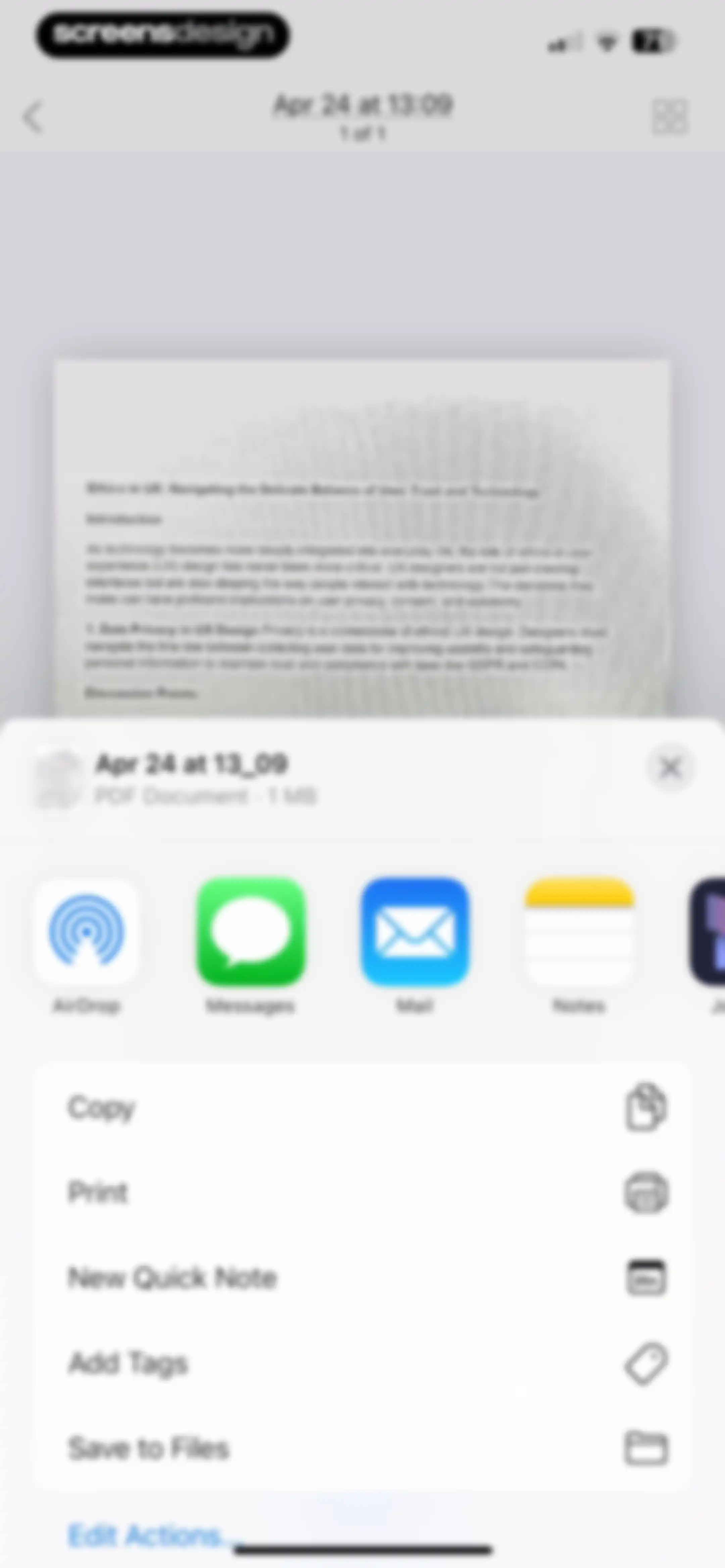 Scanner App. JPG, Photo to PDF screen 34