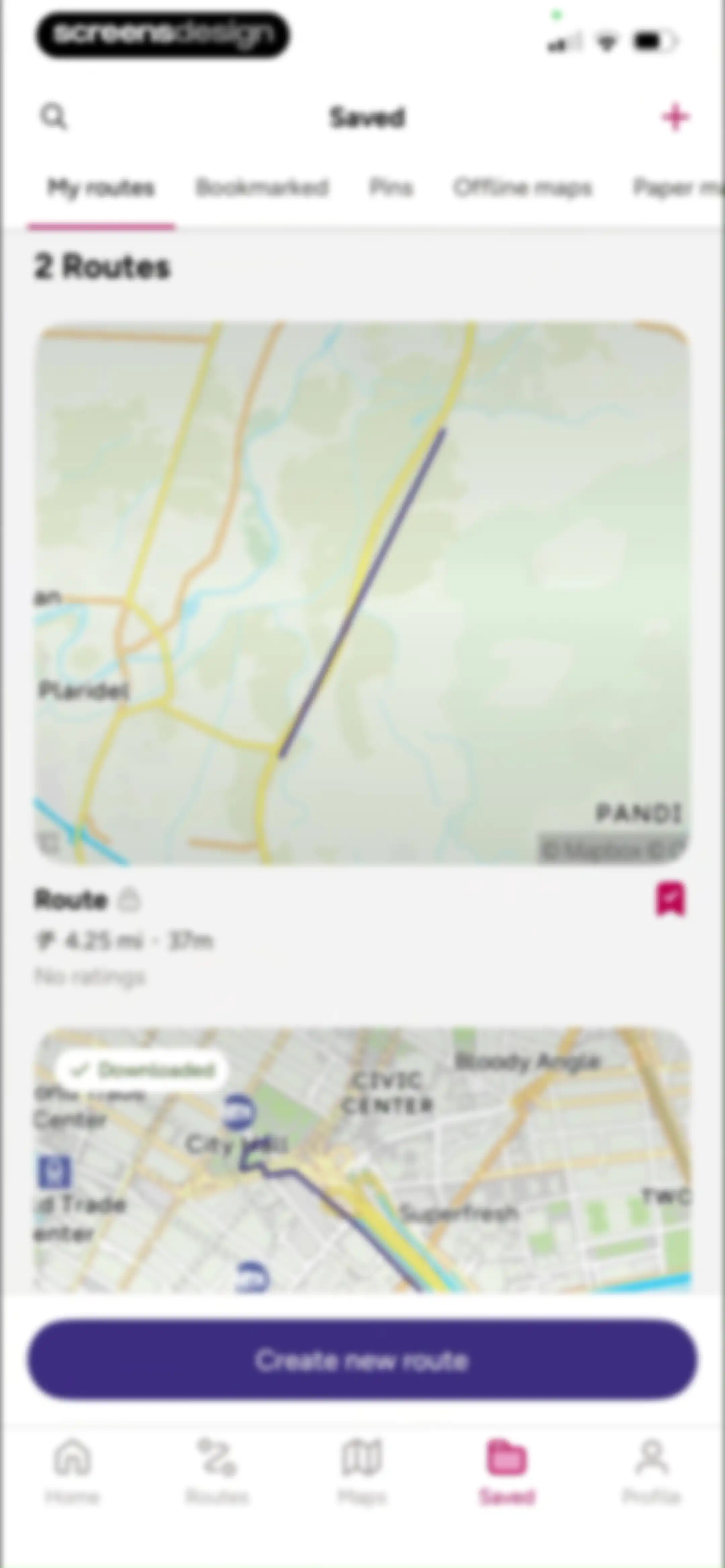 OS Maps: Walk, Hike, Run, Bike screen 128