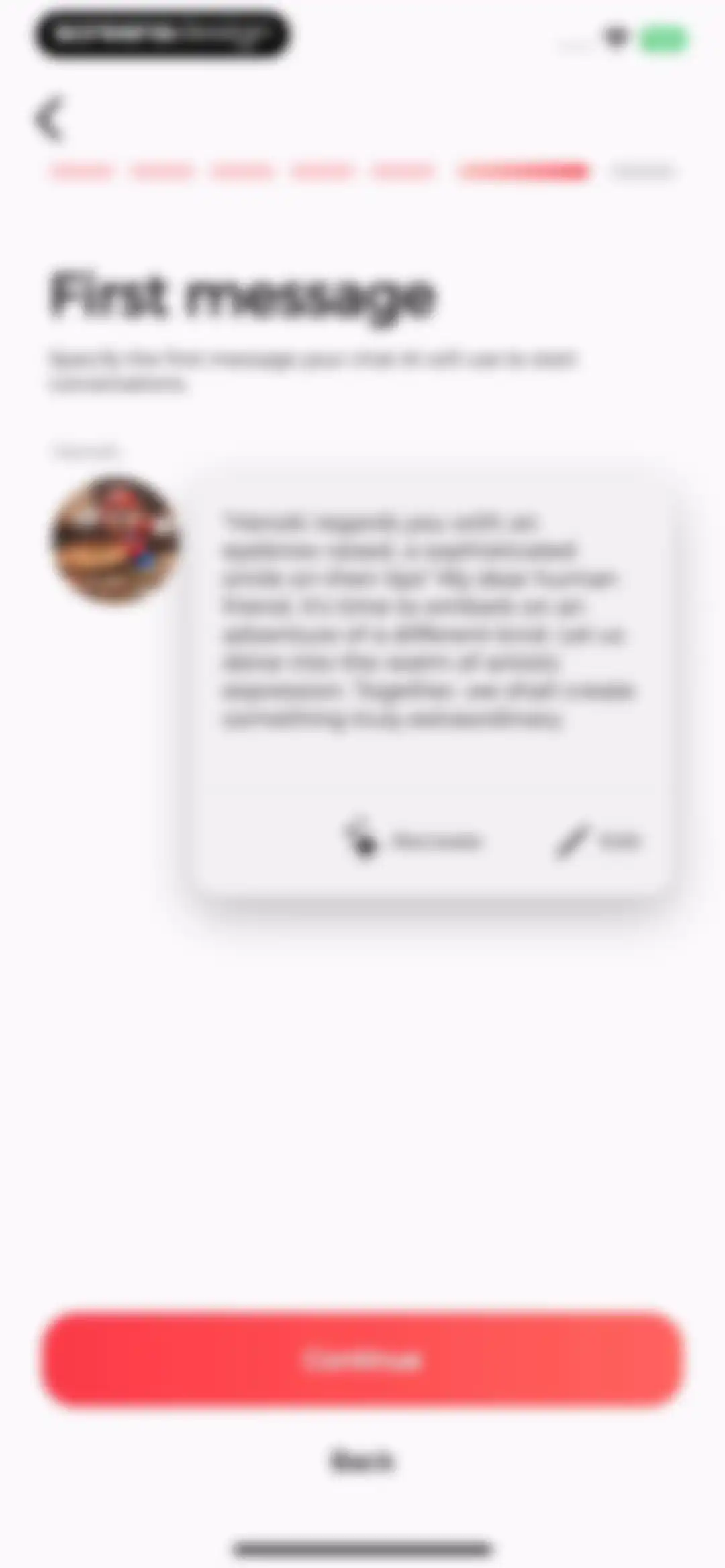 CHAI: Social AI Platform- Chat screen 35