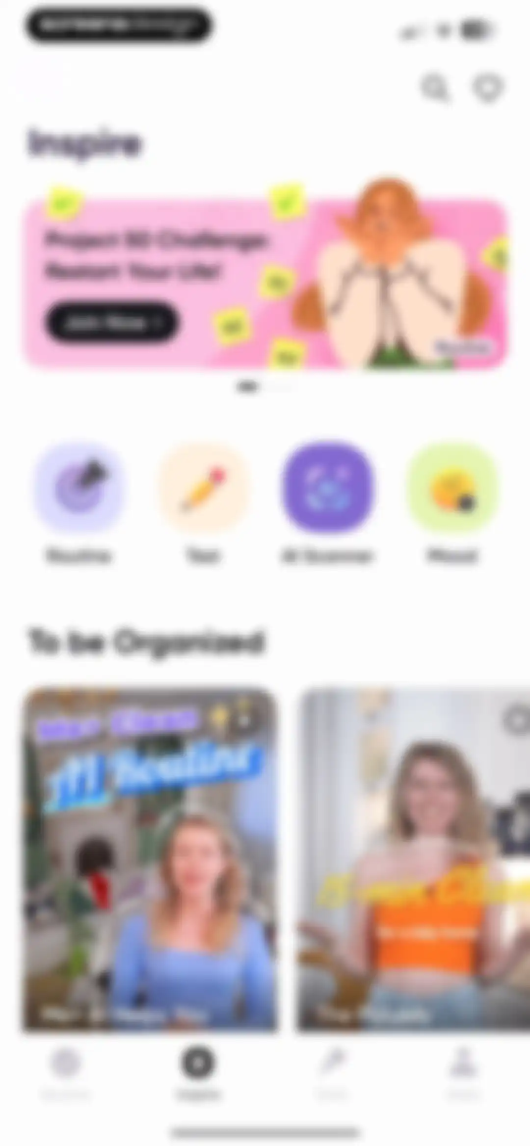 Me+ Lifestyle Routine screen 117