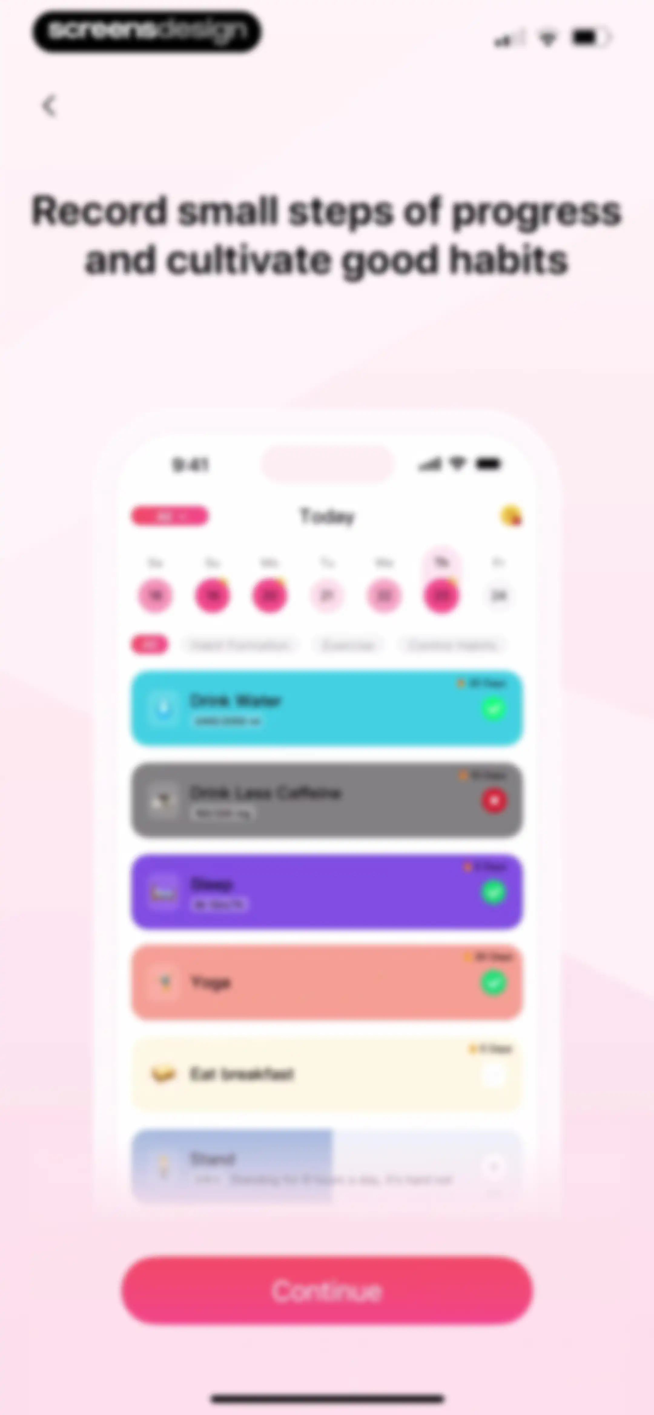 Habit Tracker screen 5