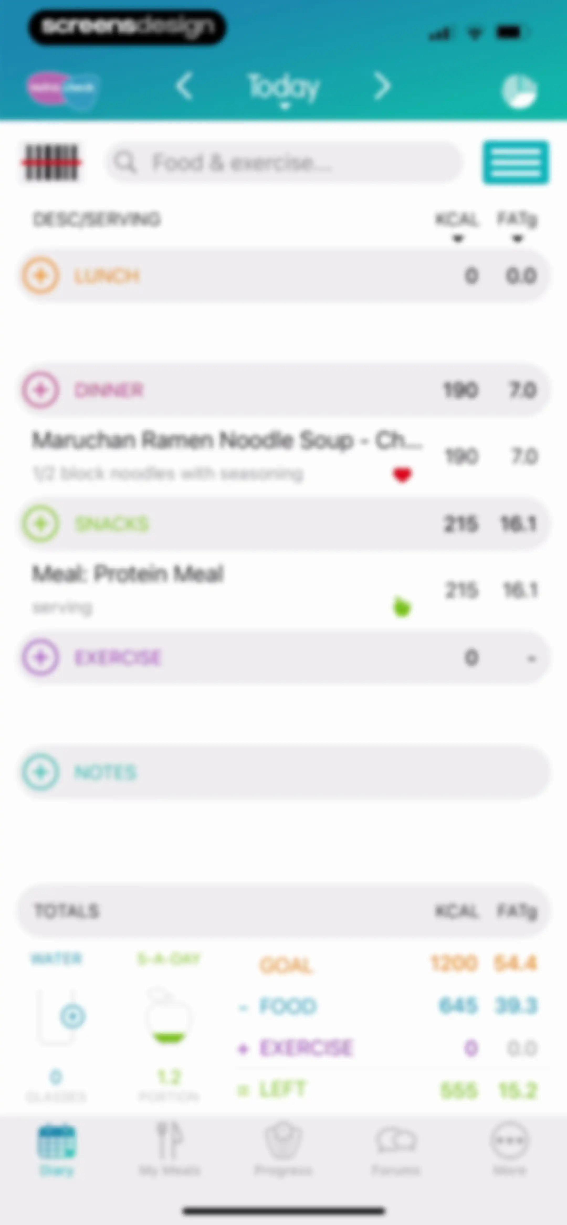 Calorie Counter + screen 56
