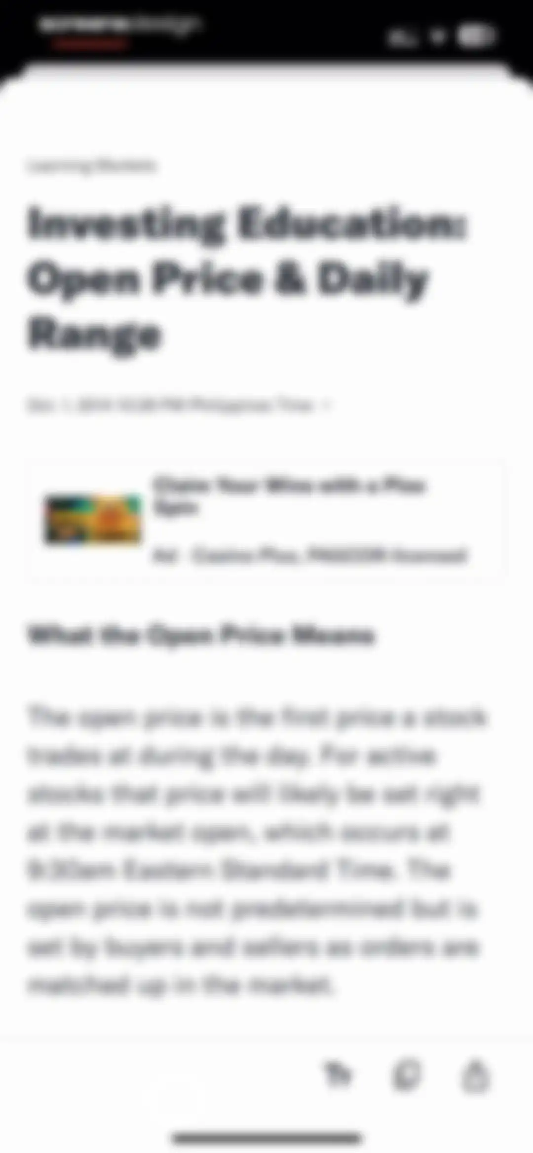 Yahoo Finance: Stocks, Markets screen 58