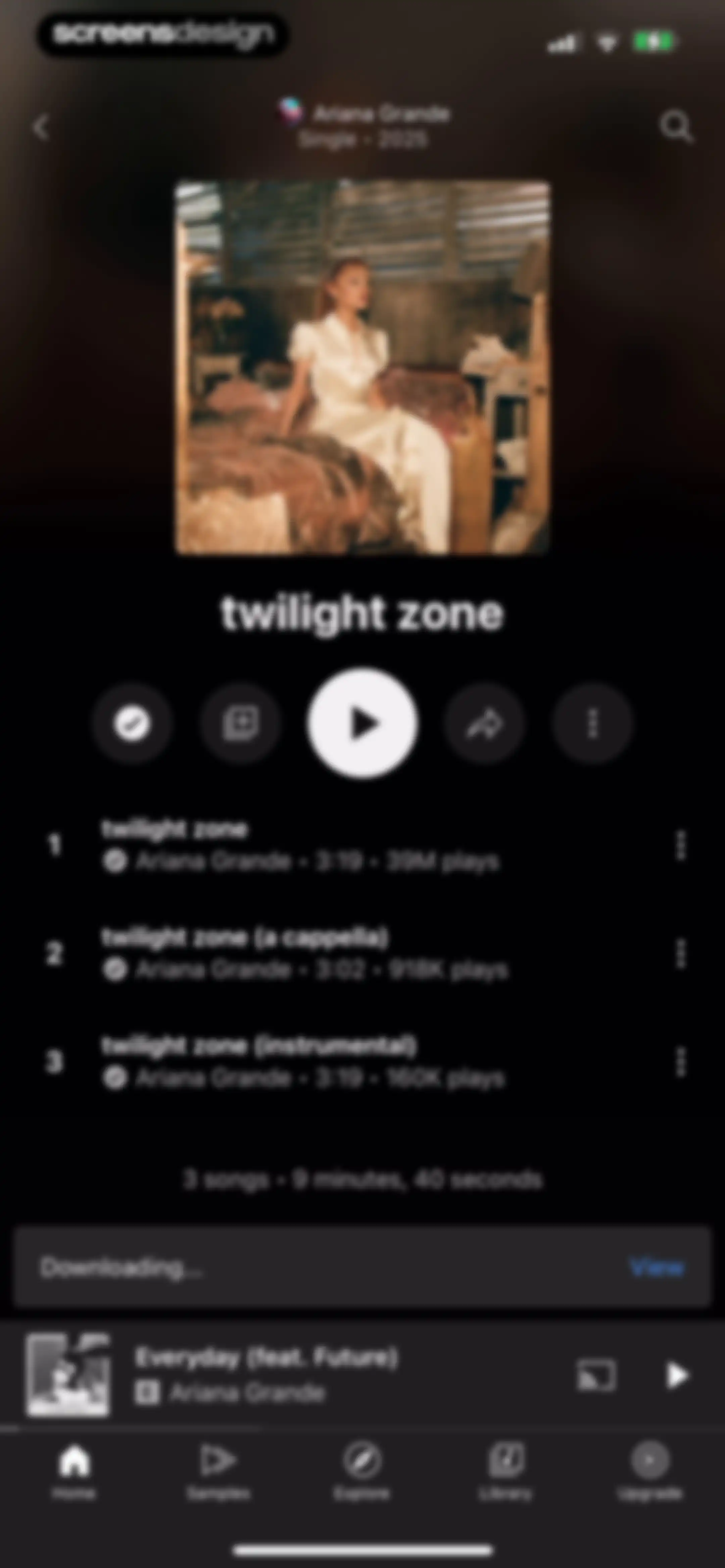 YouTube Music screen 74