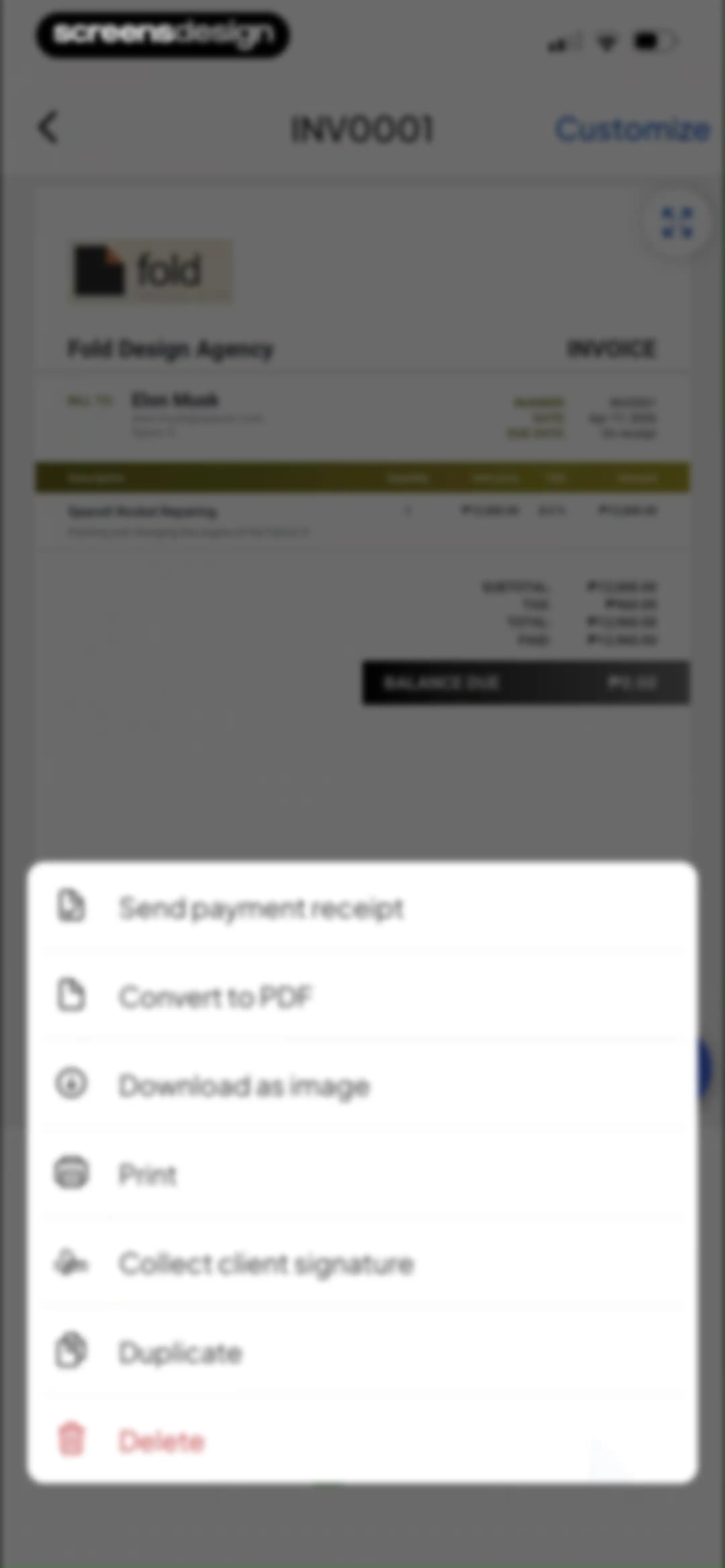 Invoice Maker - Invoice Fly screen 40