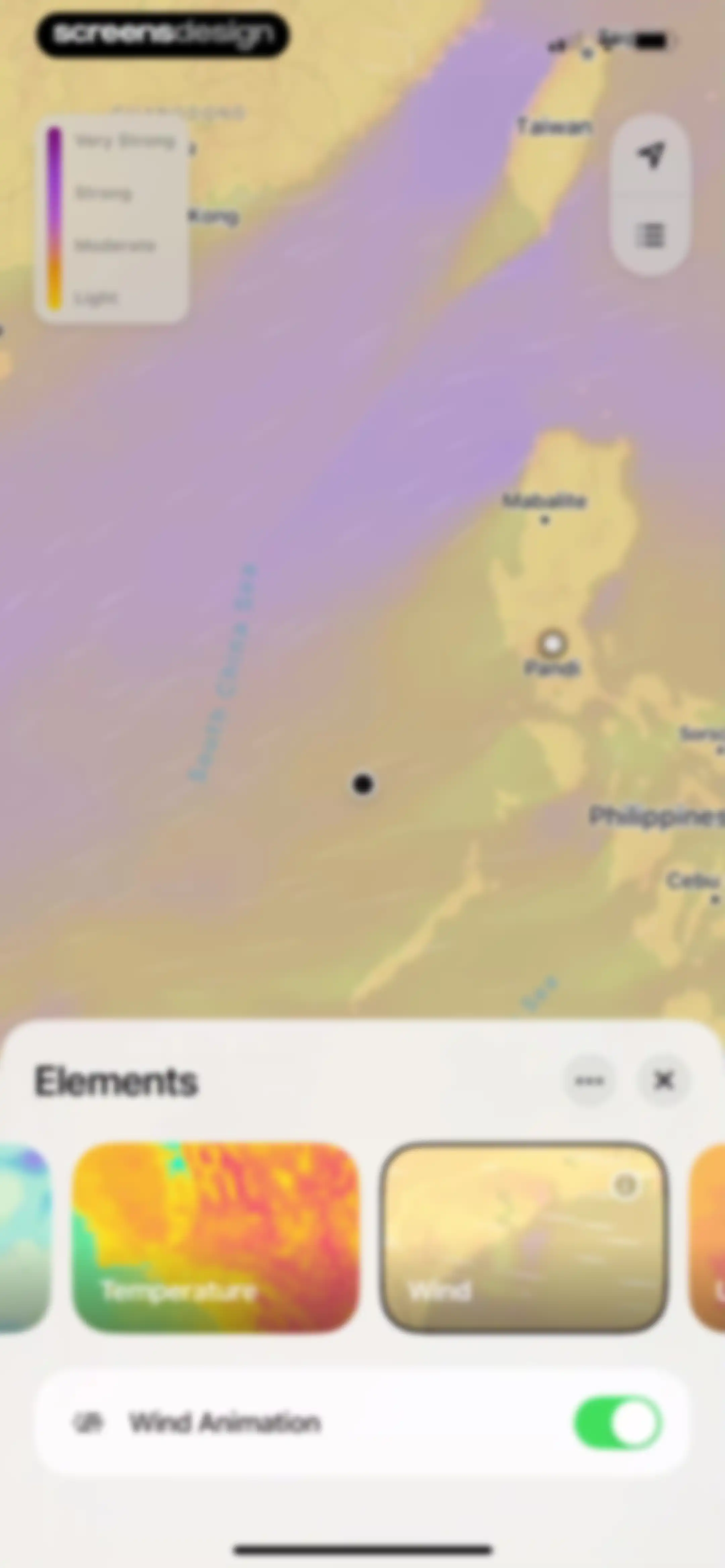 Element: Weather Radar screen 22