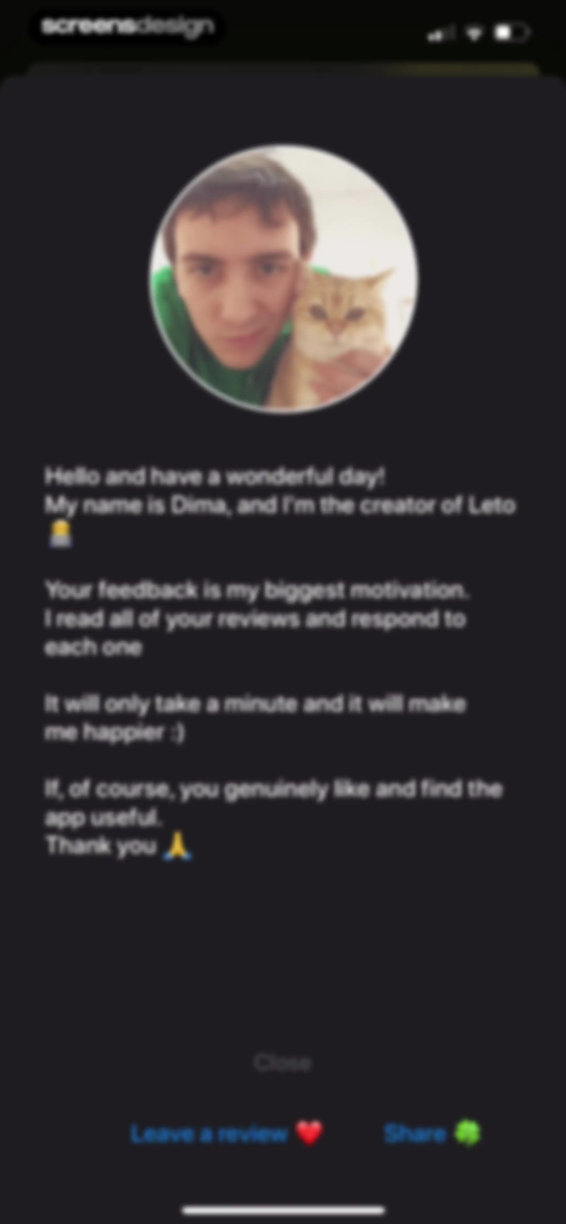 Leto: Font for Instagram Story screen 104