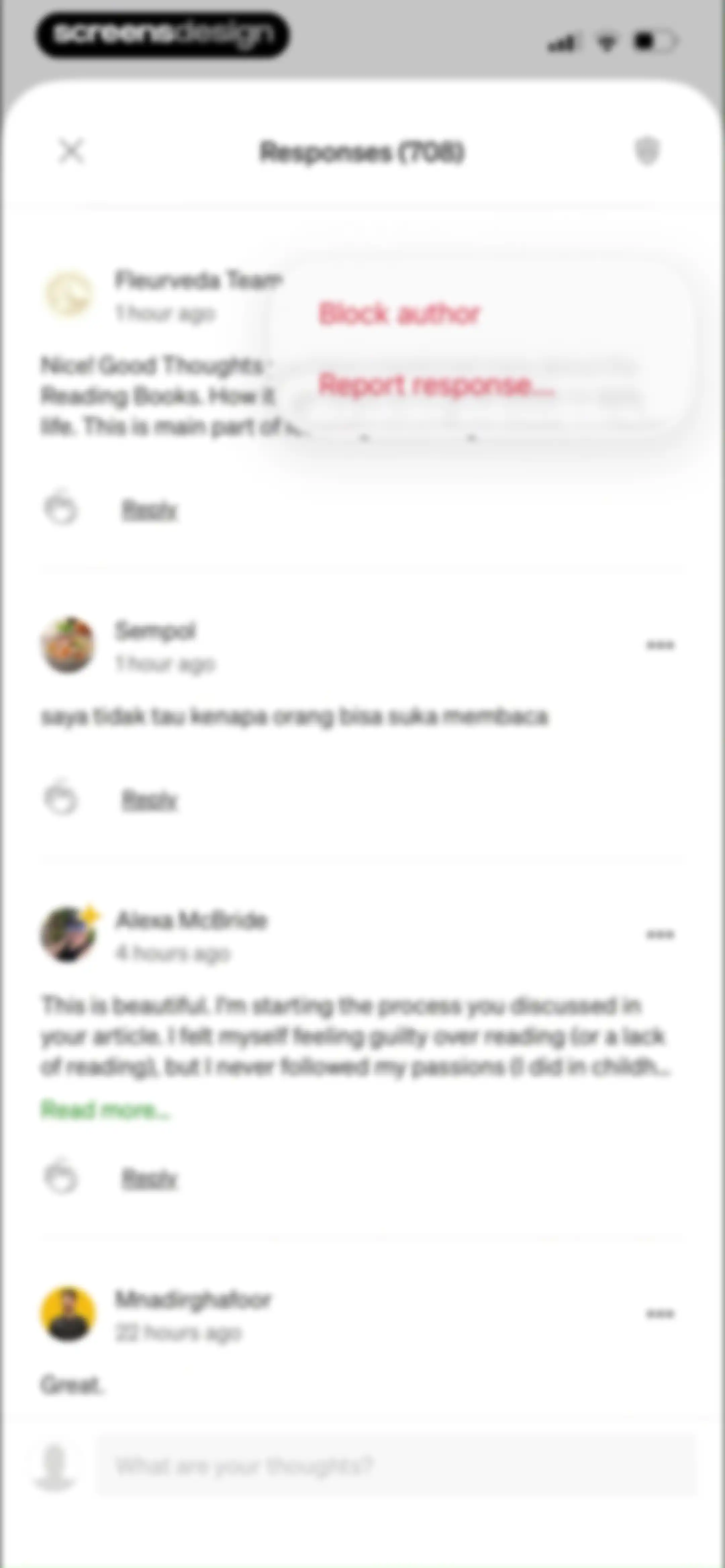 Medium: Read & Write Stories screen 25
