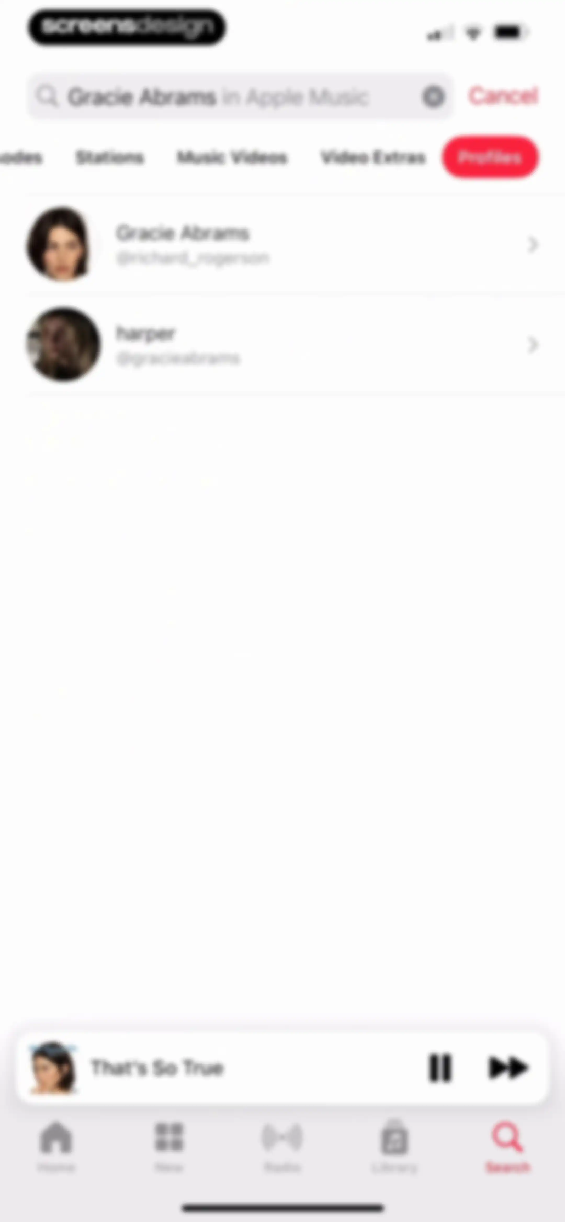 Apple Music screen 152