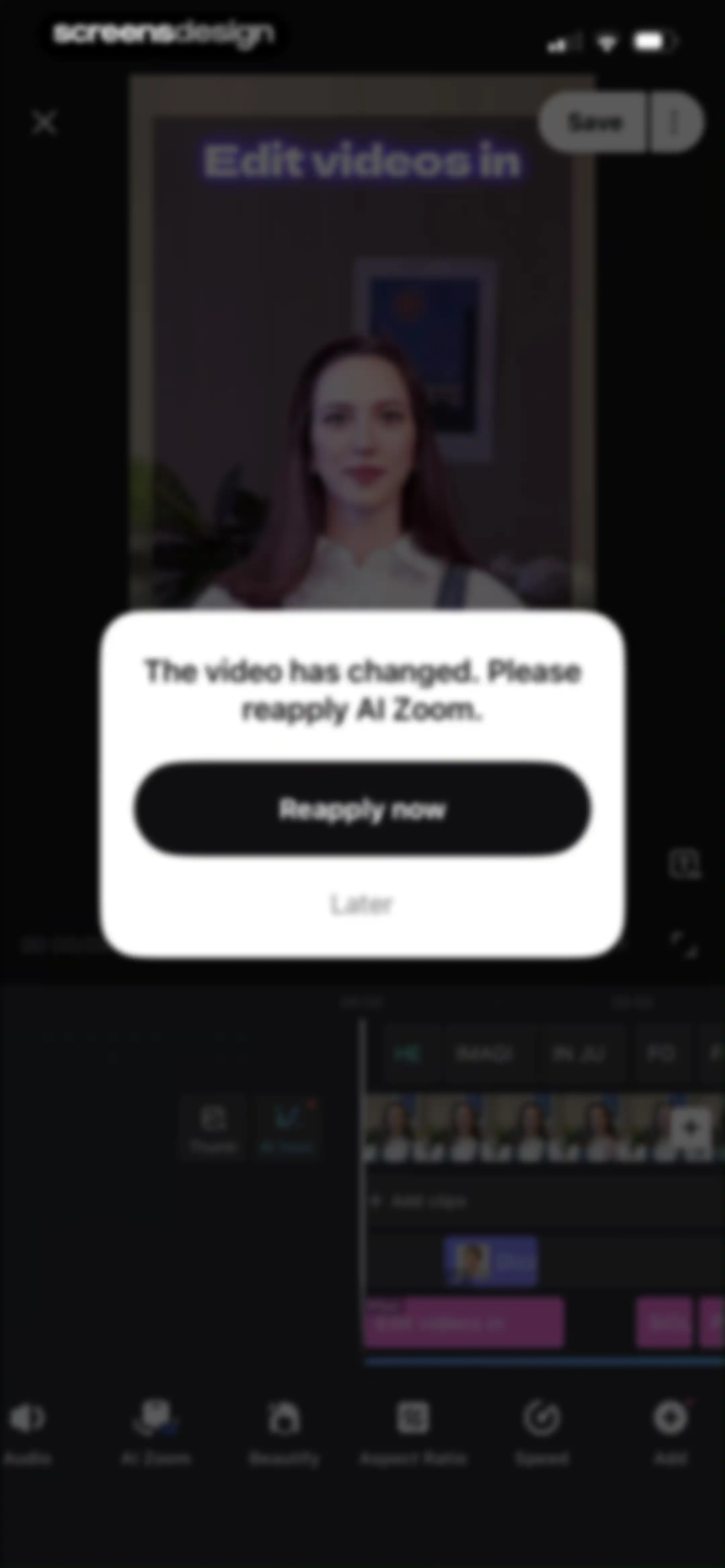 Vmake Labs: create viral video screen 106