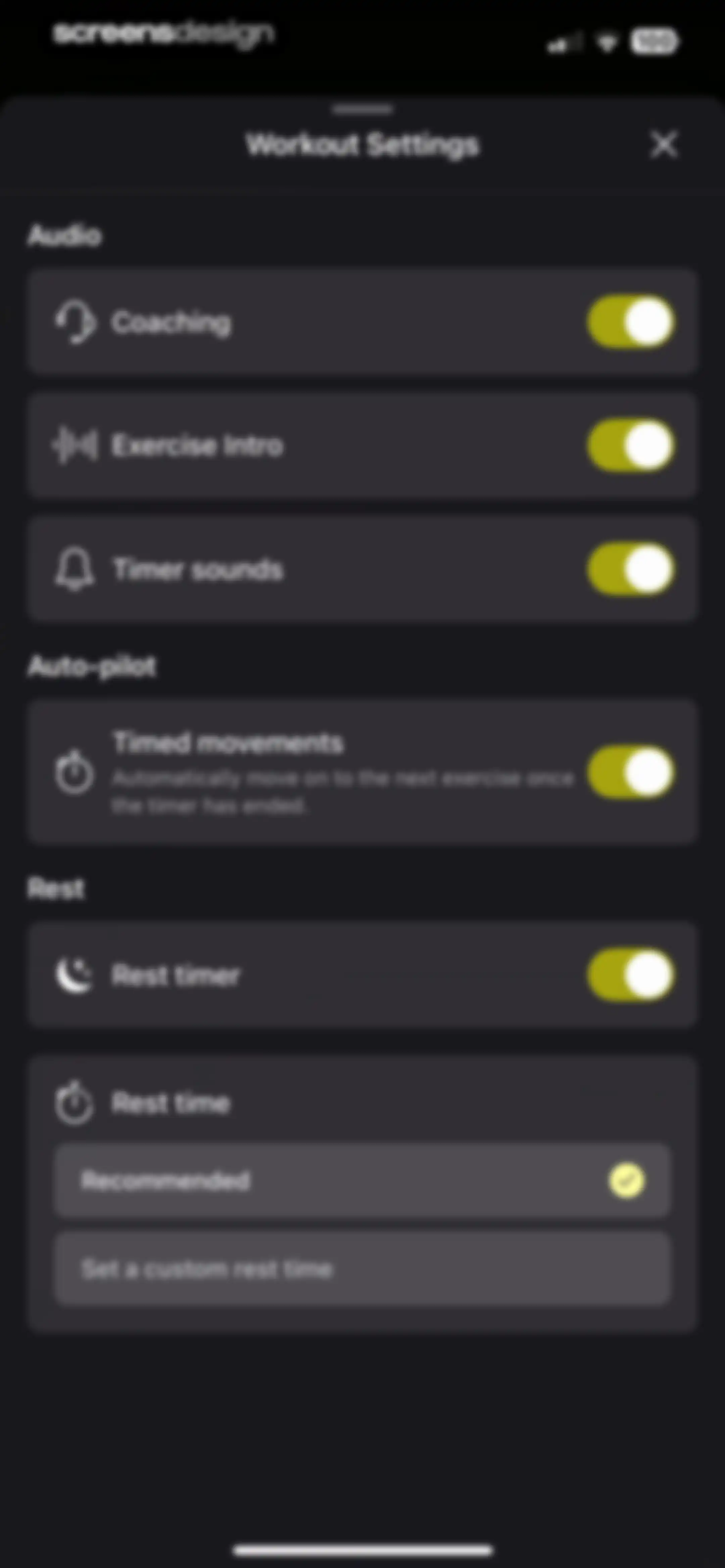 Peloton Strength+ screen 72
