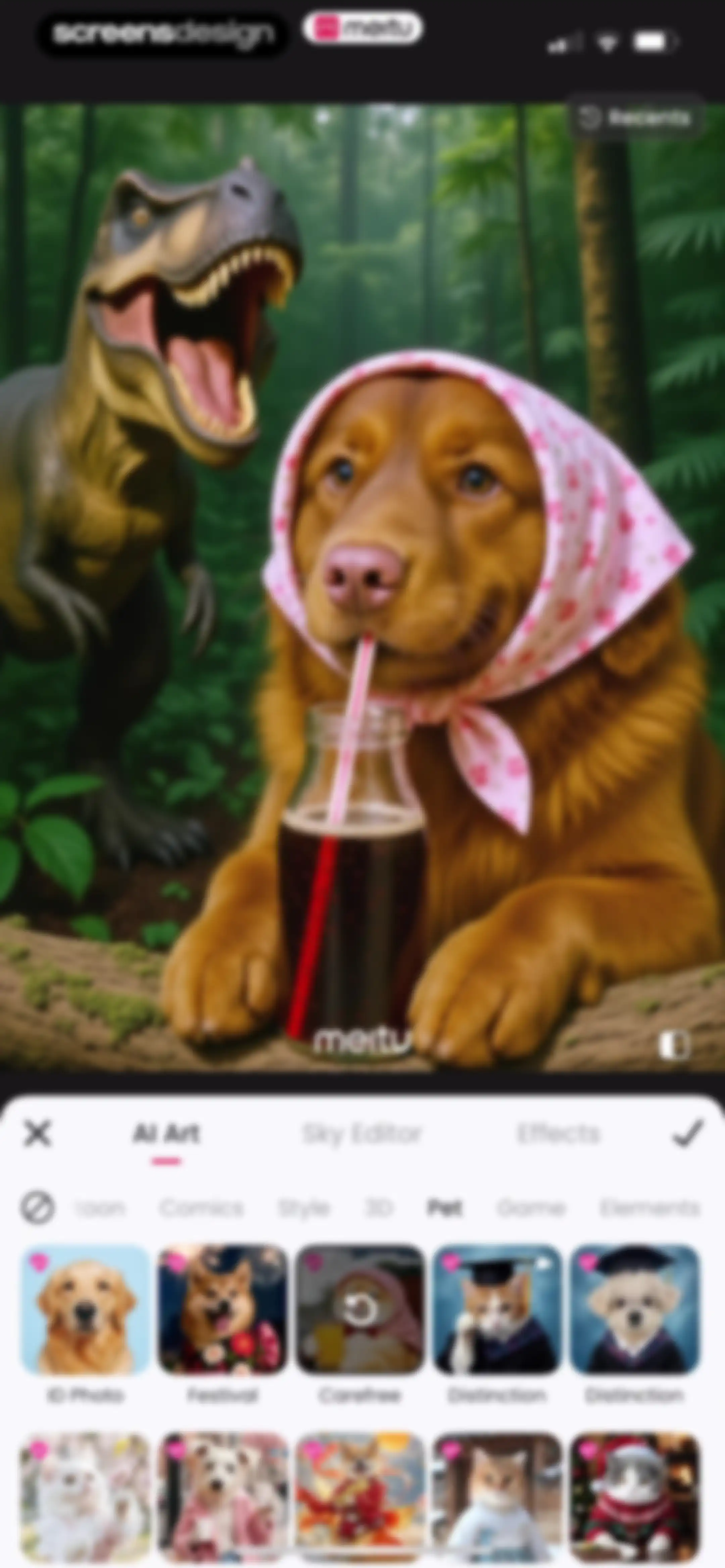 Meitu AI Photo & Video Editor screen 156