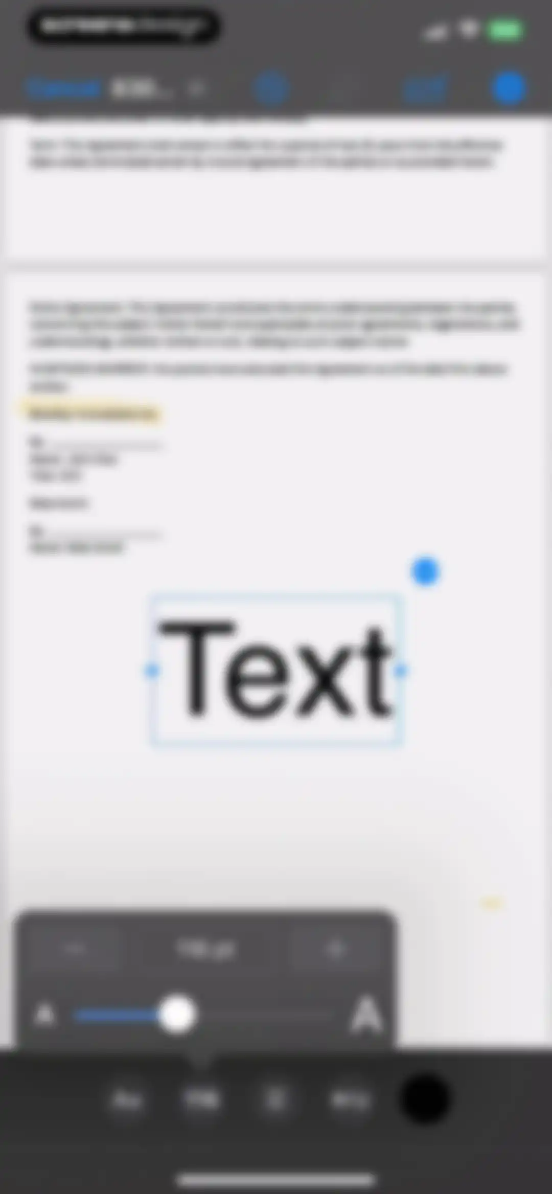FAX from iPhone - Send Doc screen 13