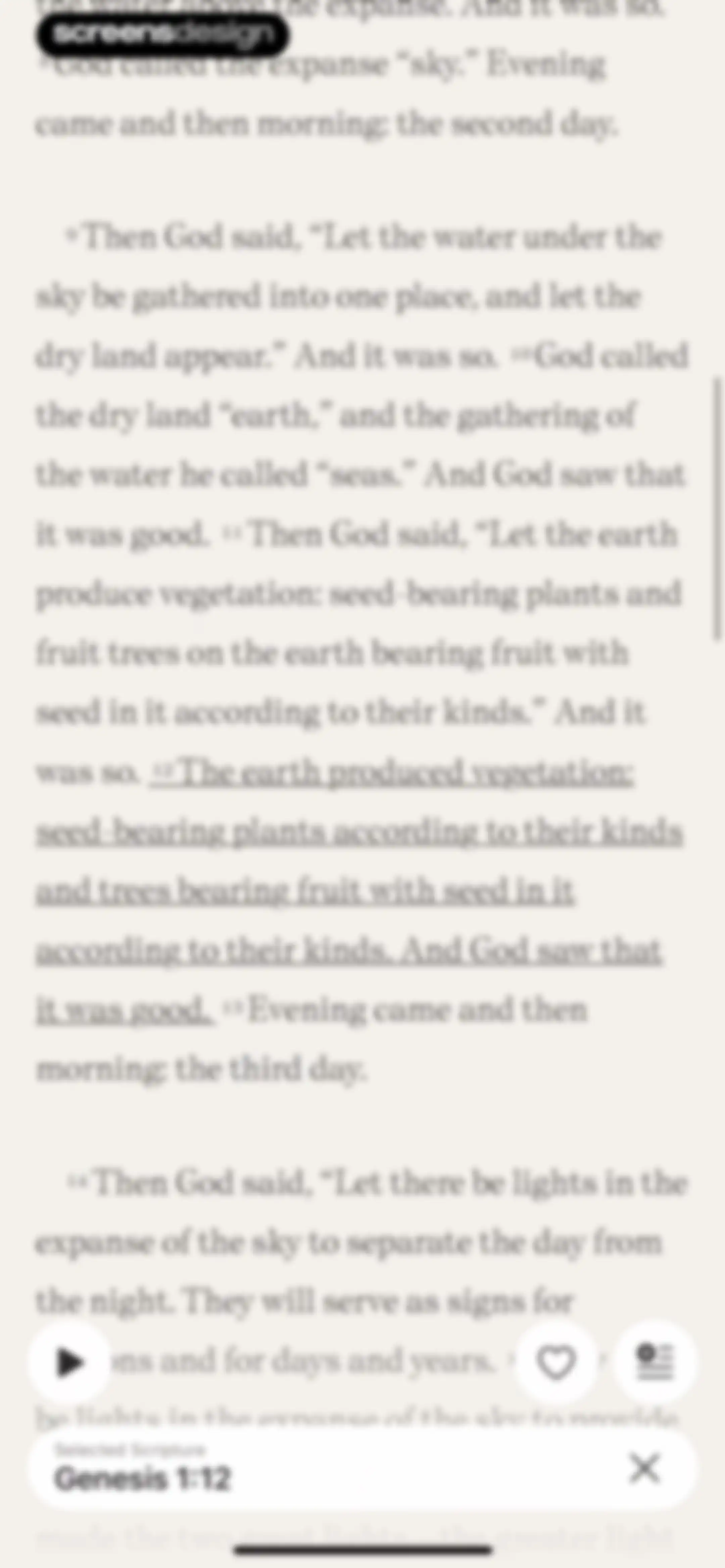 Dwell: Audio Bible screen 36