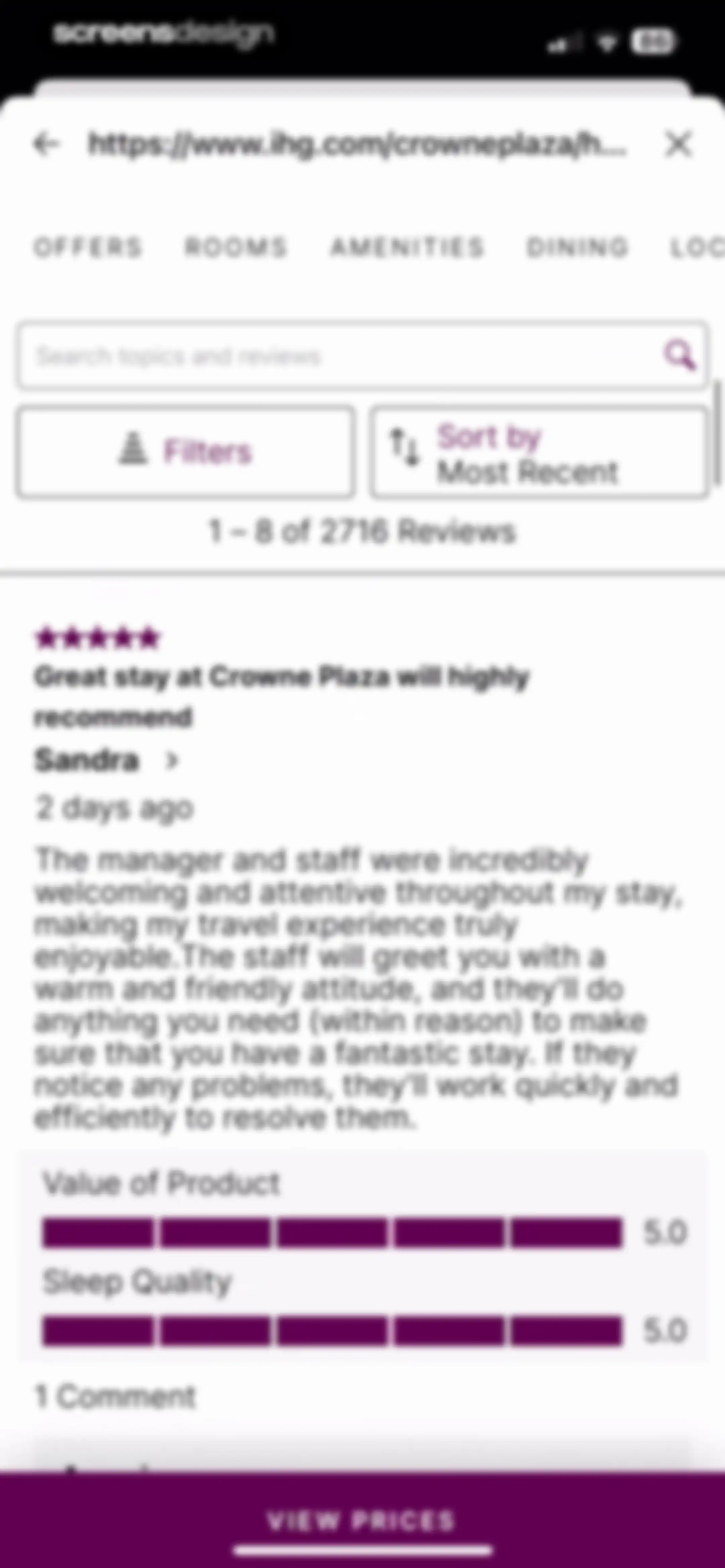 IHG One Rewards: Book Hotels screen 83