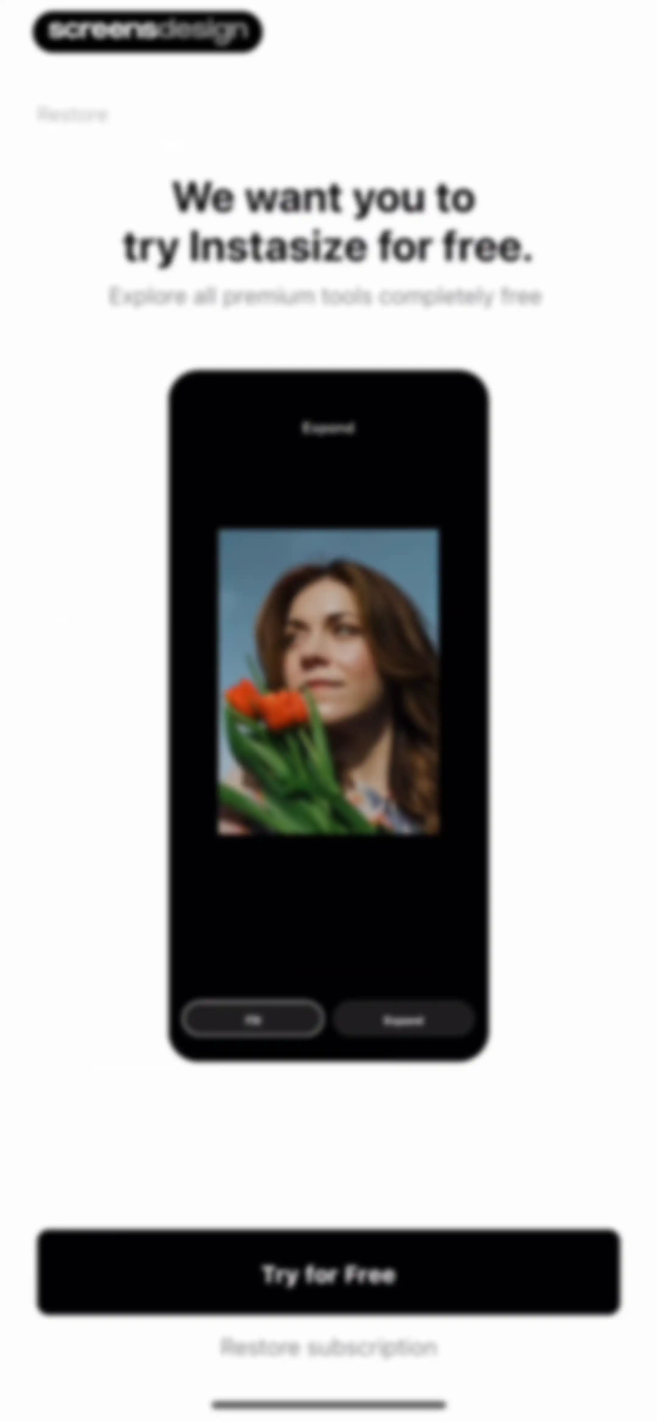 InstaSize: AI Photo Editor screen 2