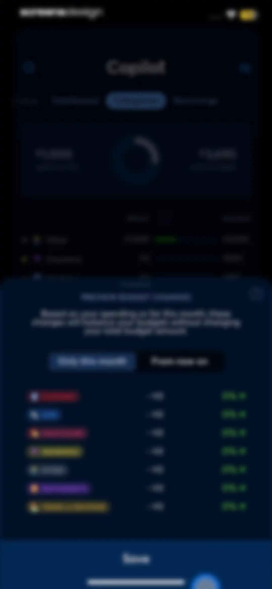Copilot: Track & Budget Money screen 67