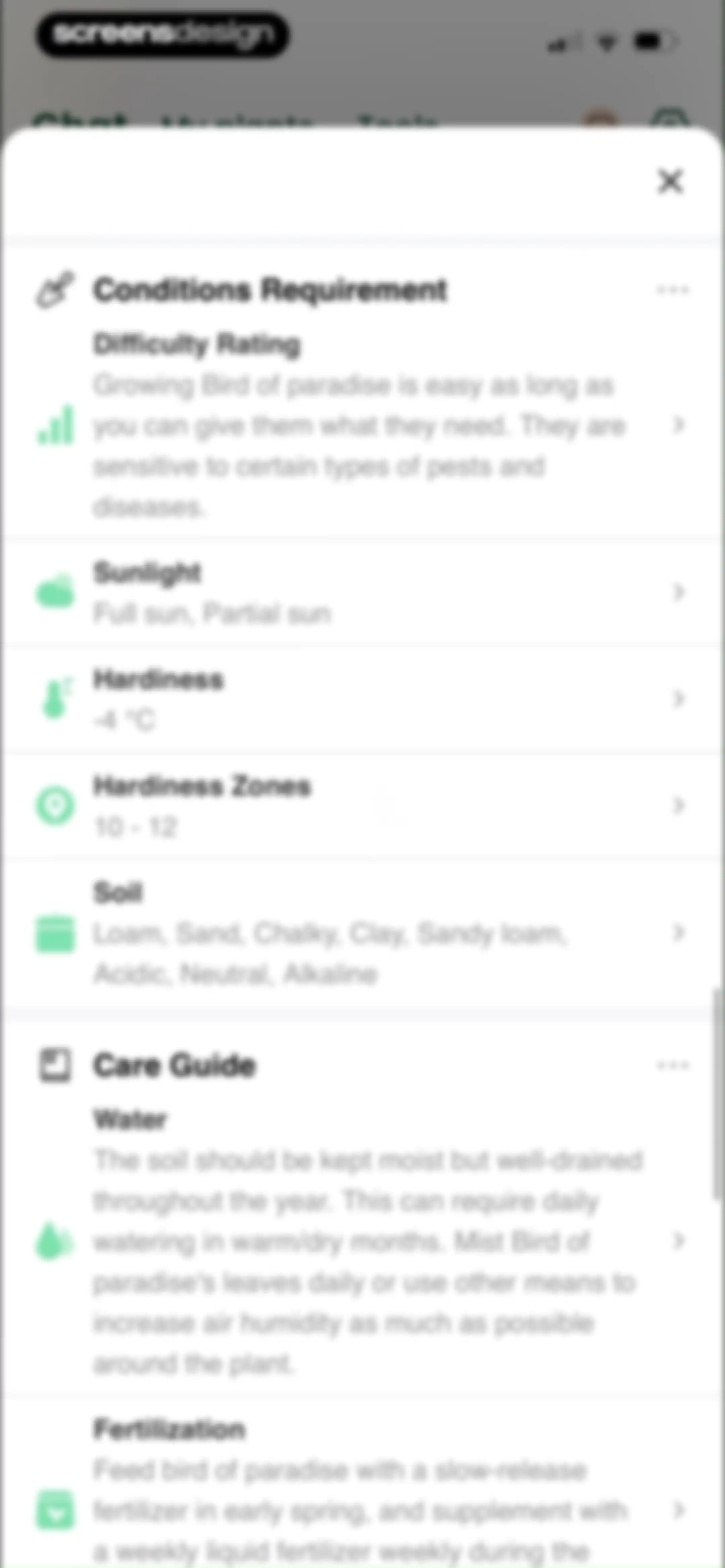 PlantAI: Identifier & Diagnose screen 33