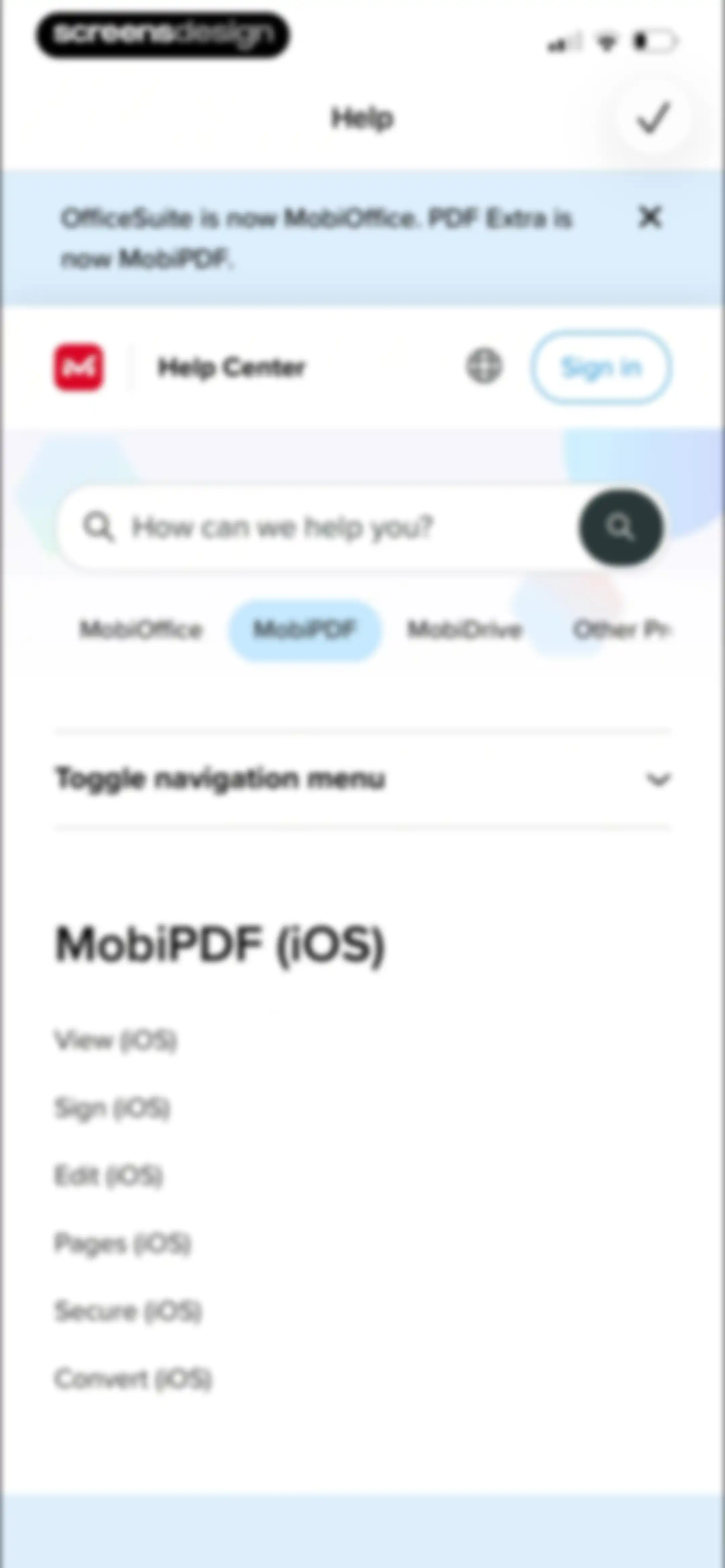 MobiPDF・PDF Text Editor・Reader screen 113