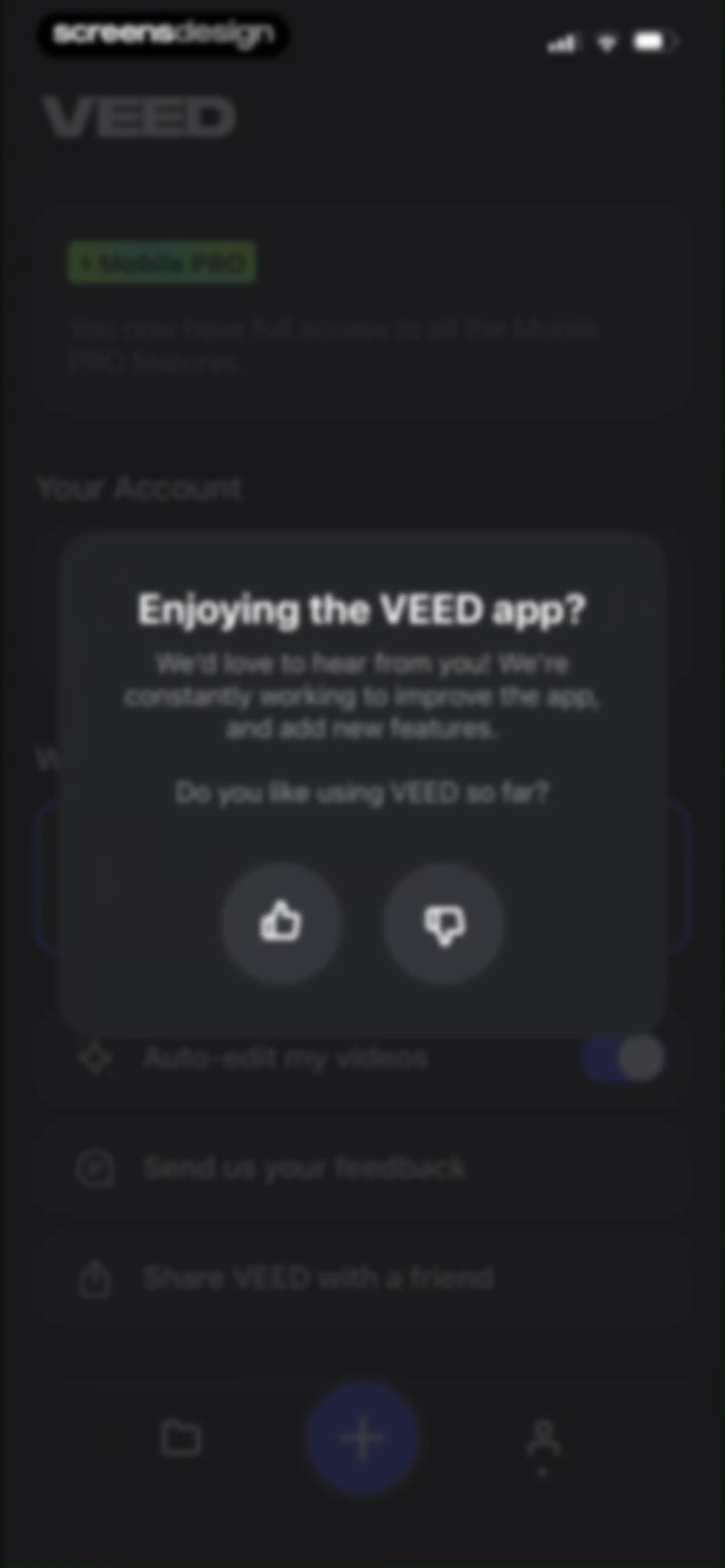 VEED Shorts: AI videos screen 87