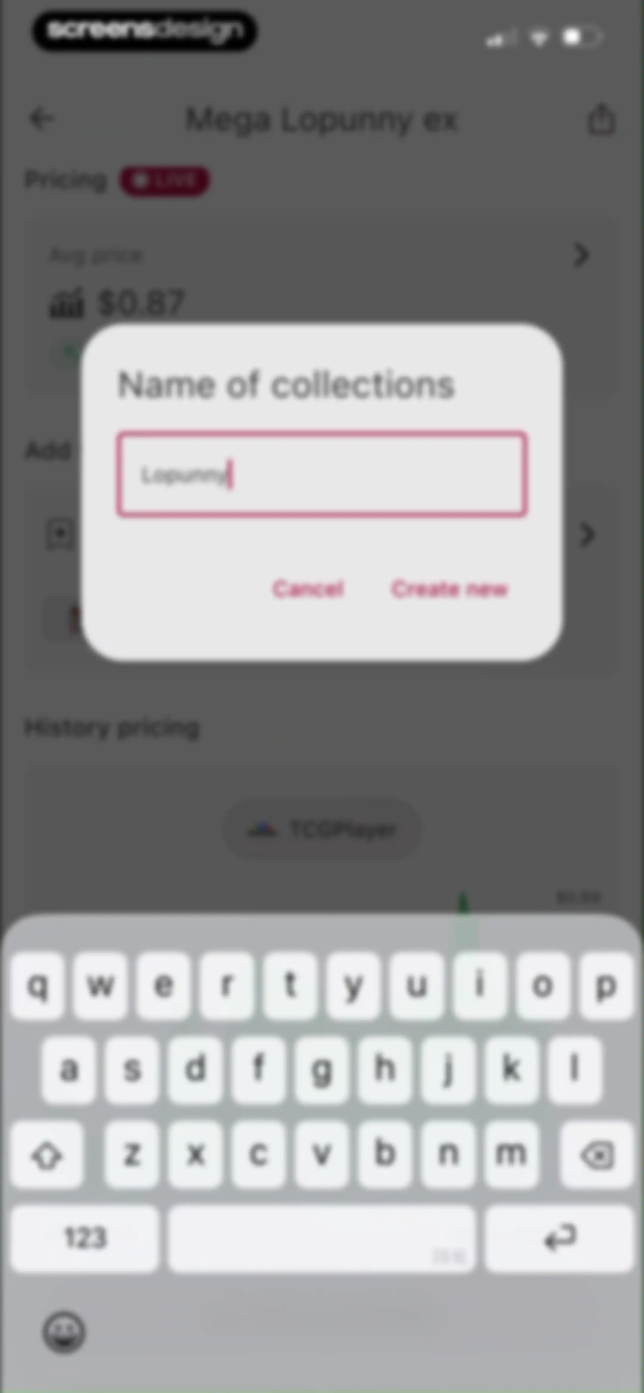 MonPrice Collector & Scanner screen 22