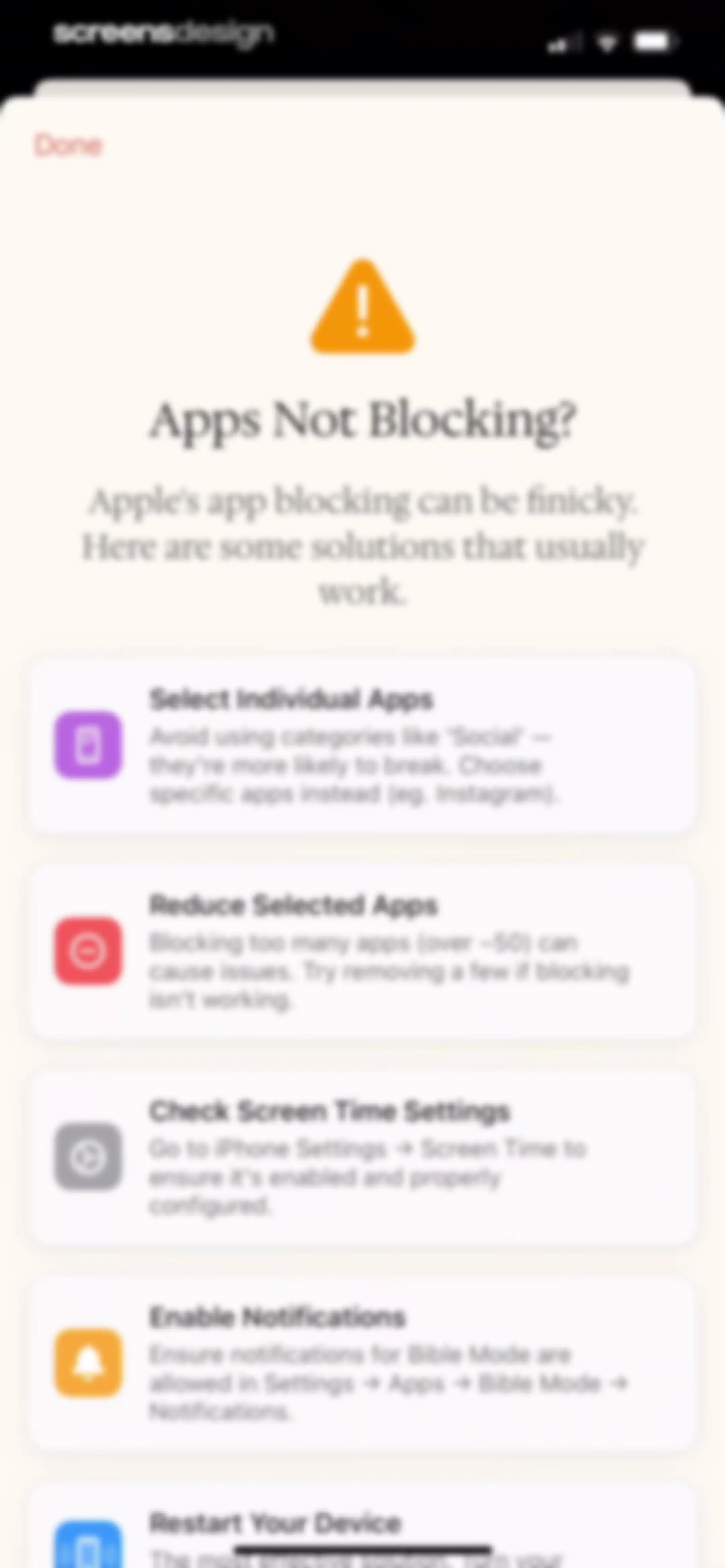 Bible Mode: Reduce Screen Time screen 119