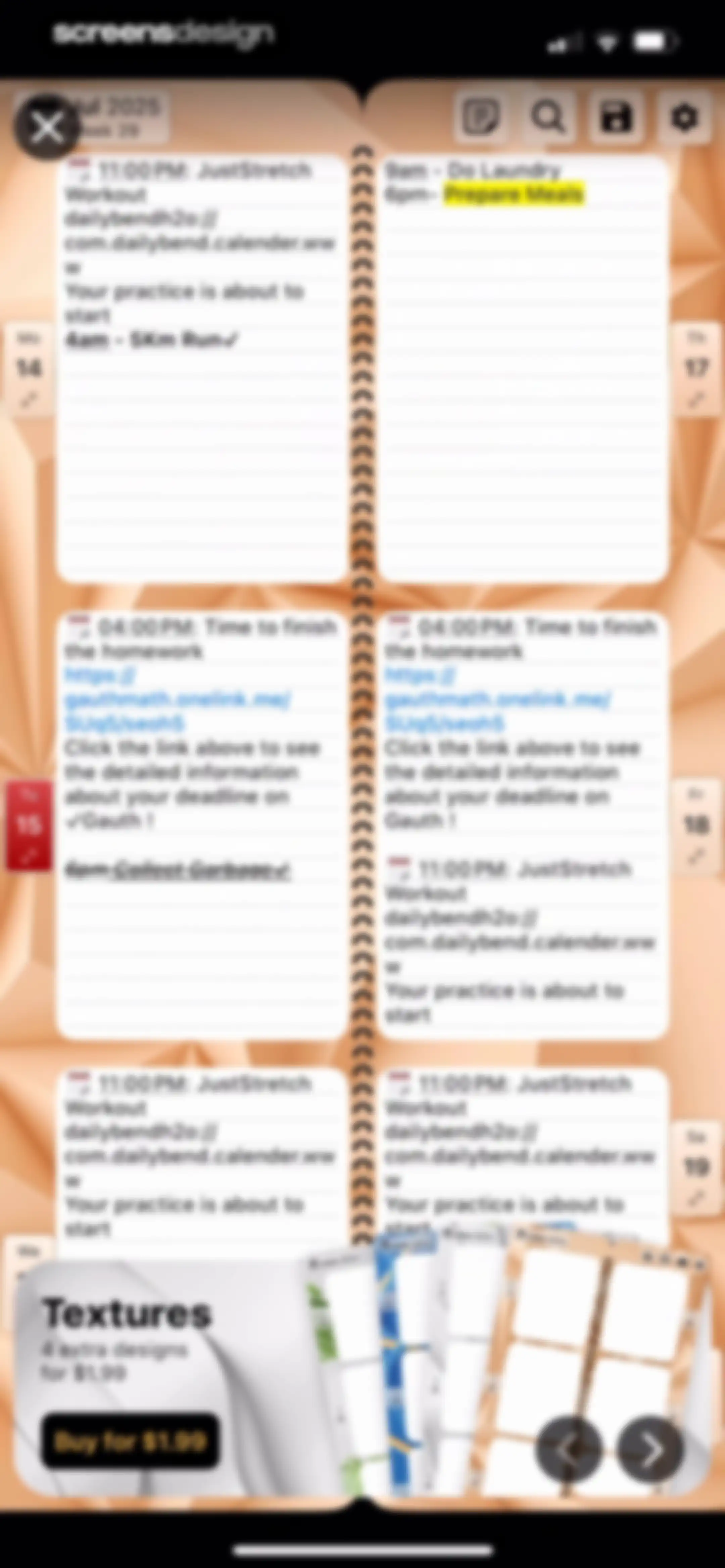 Weekly Planner - Diary, Notes screen 33