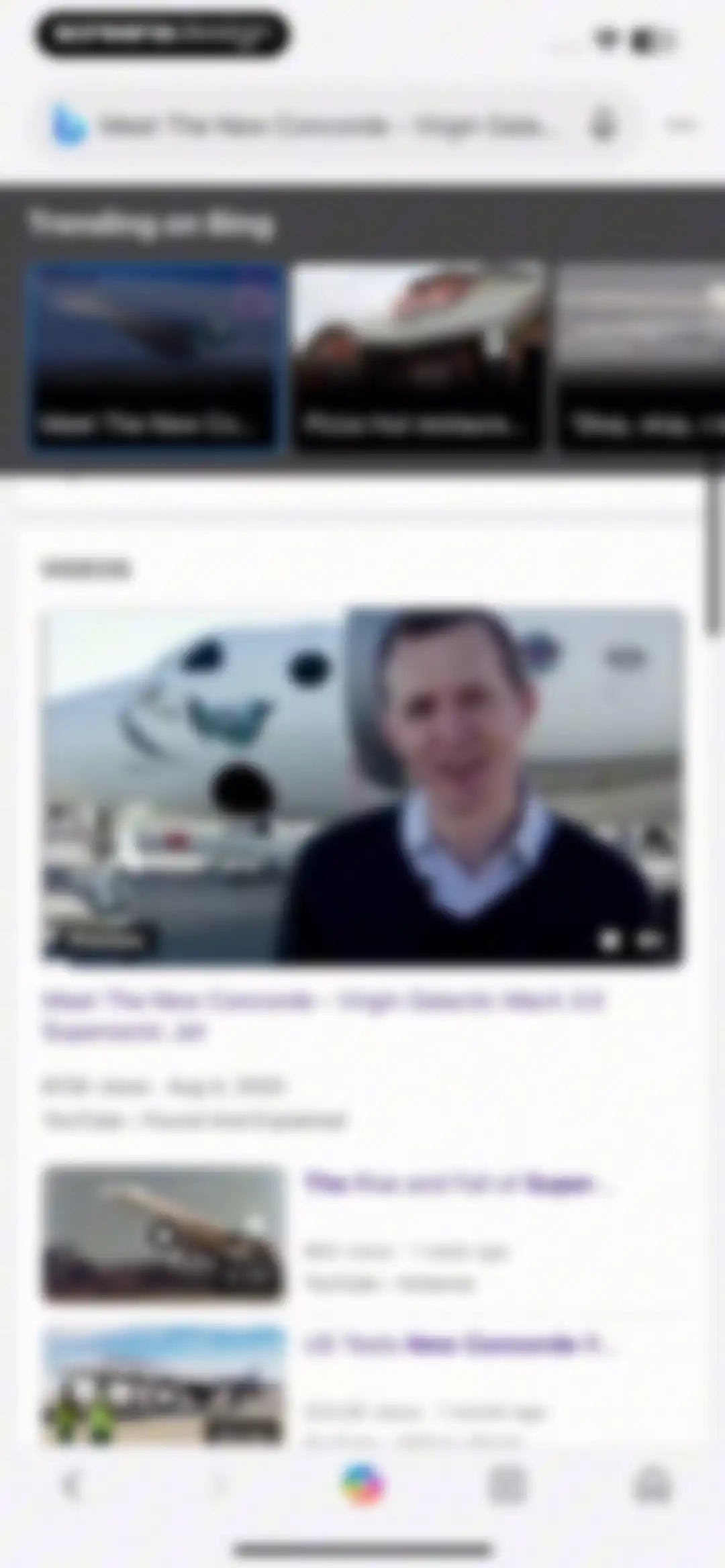 Microsoft Bing Search screen 41