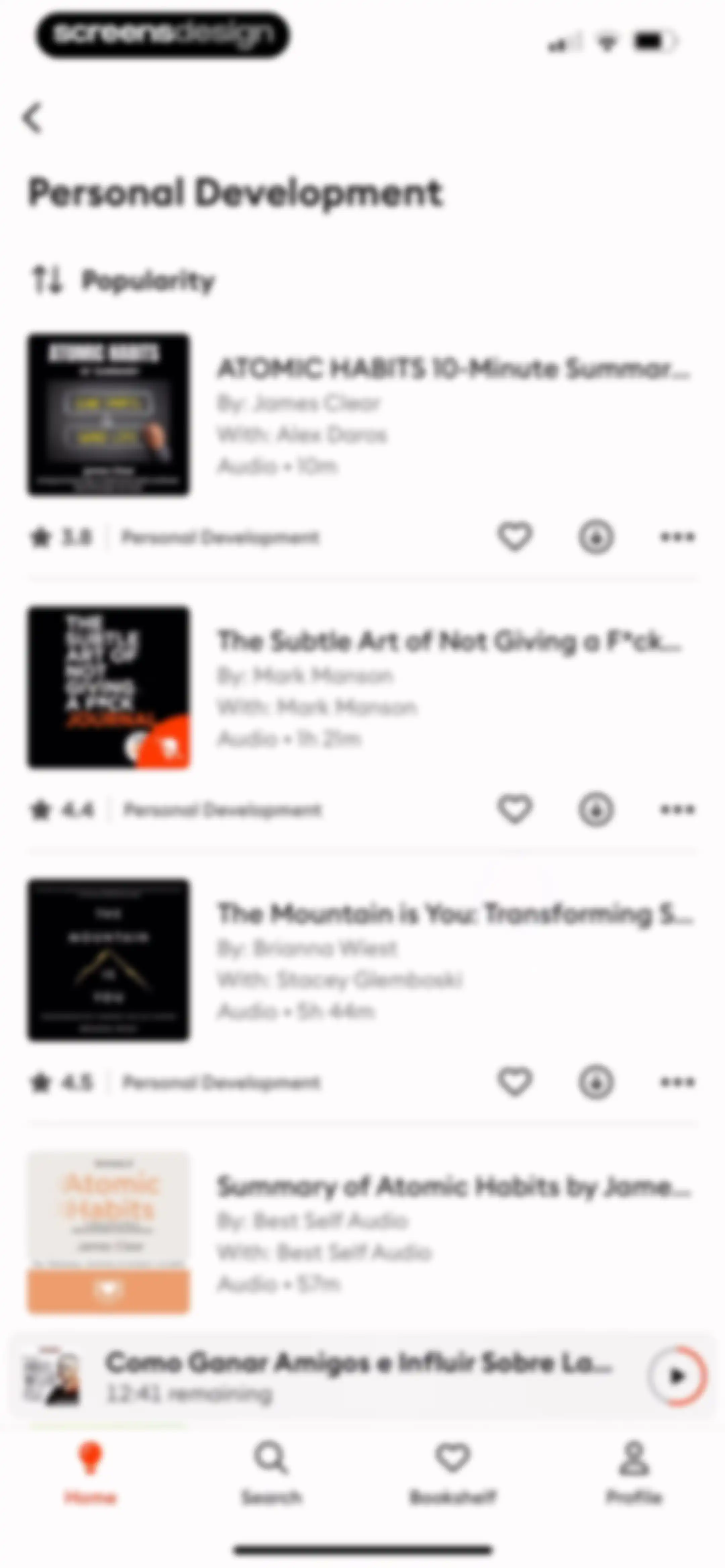 Storytel - Audiobooks Library screen 47