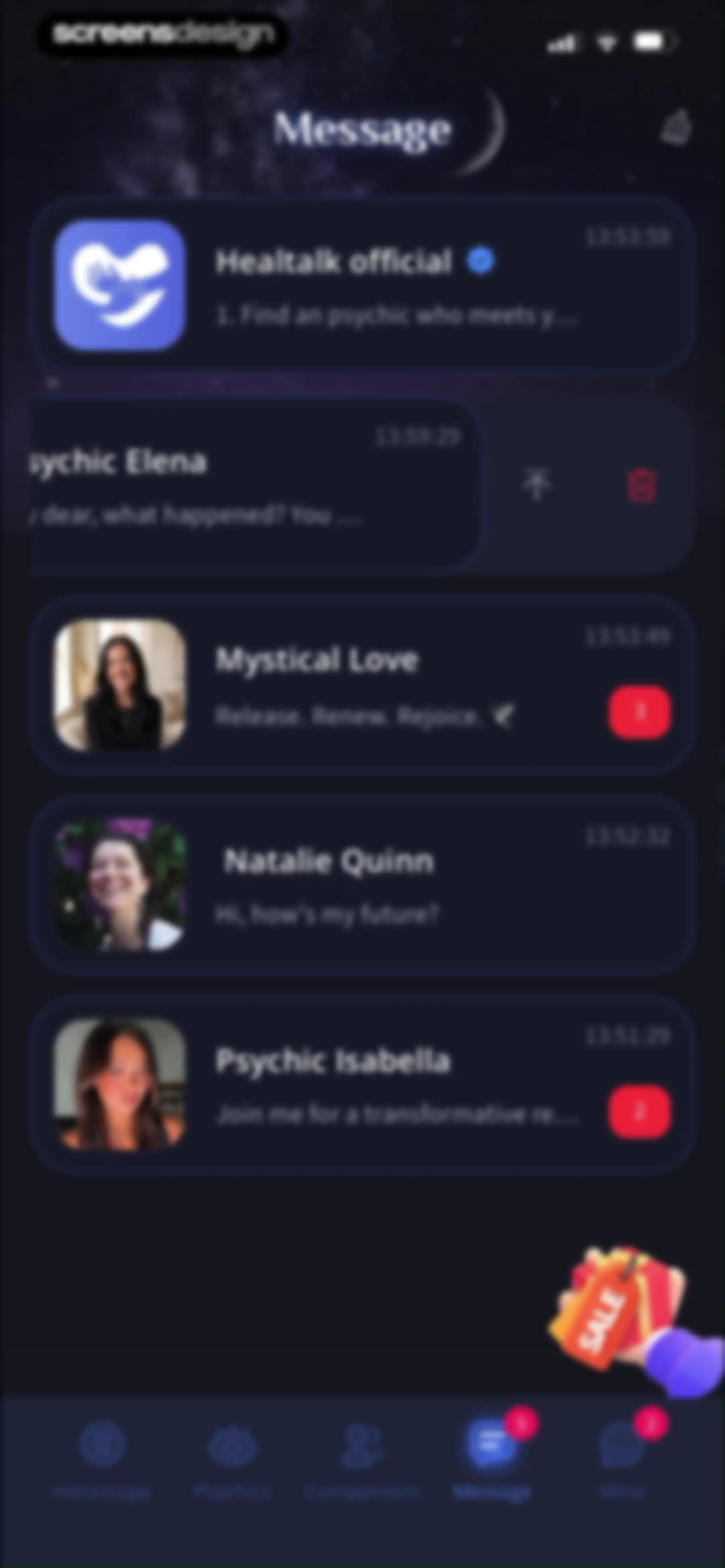 HealTalk - Text Reading screen 124