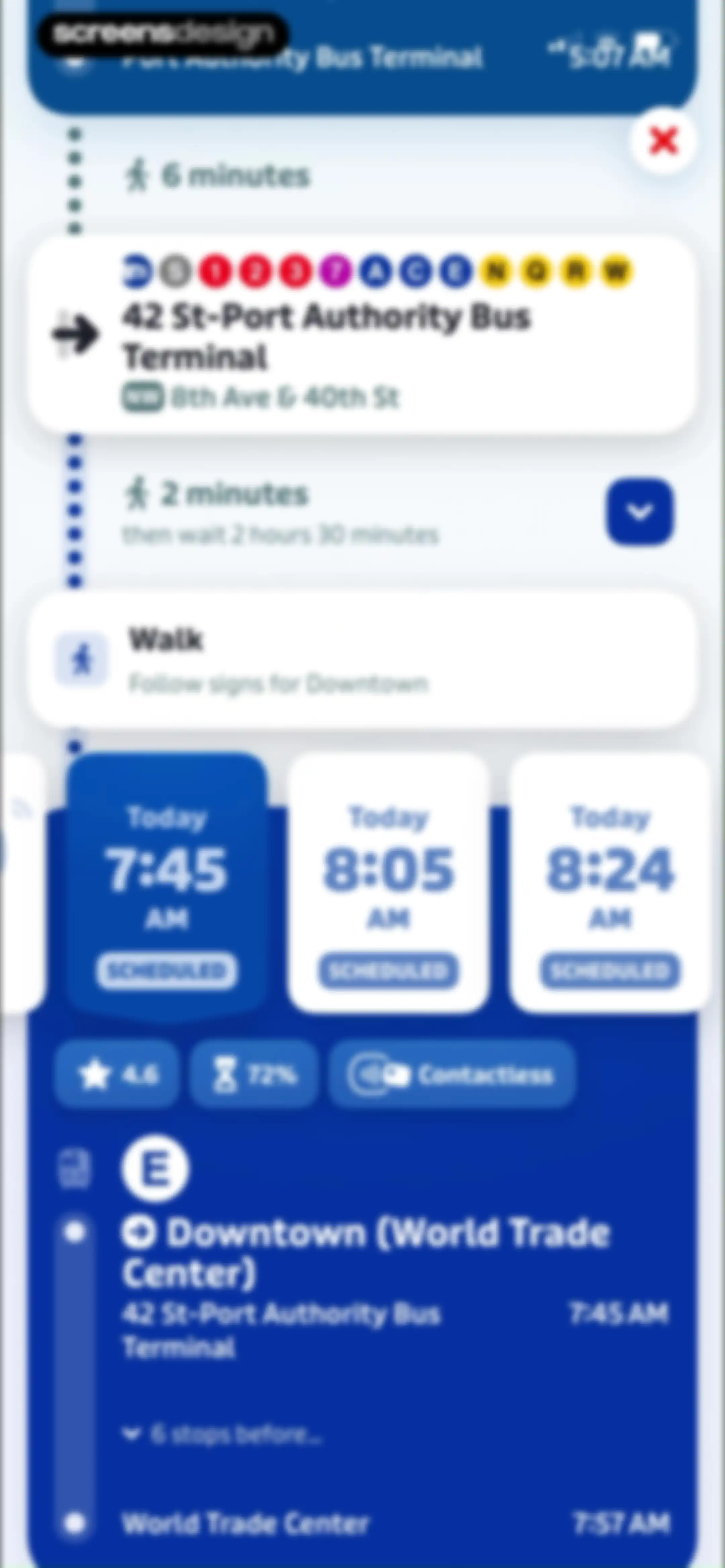 Transit • Subway & Bus Times screen 25